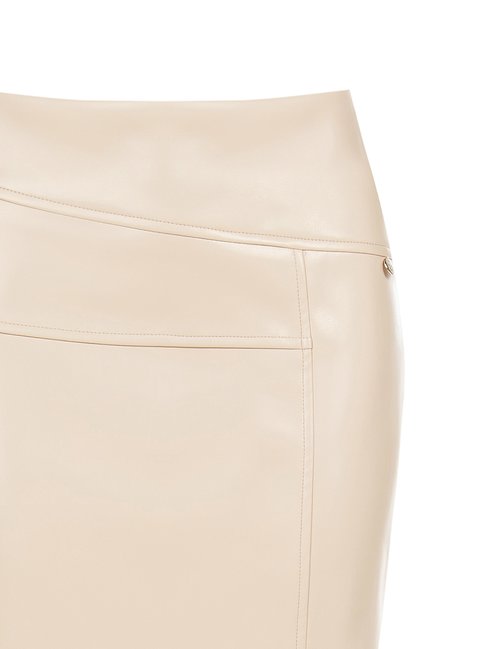 Jupe midi crème sculptante