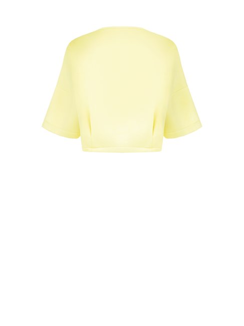 Veste à manches courtes zippée sur le devant