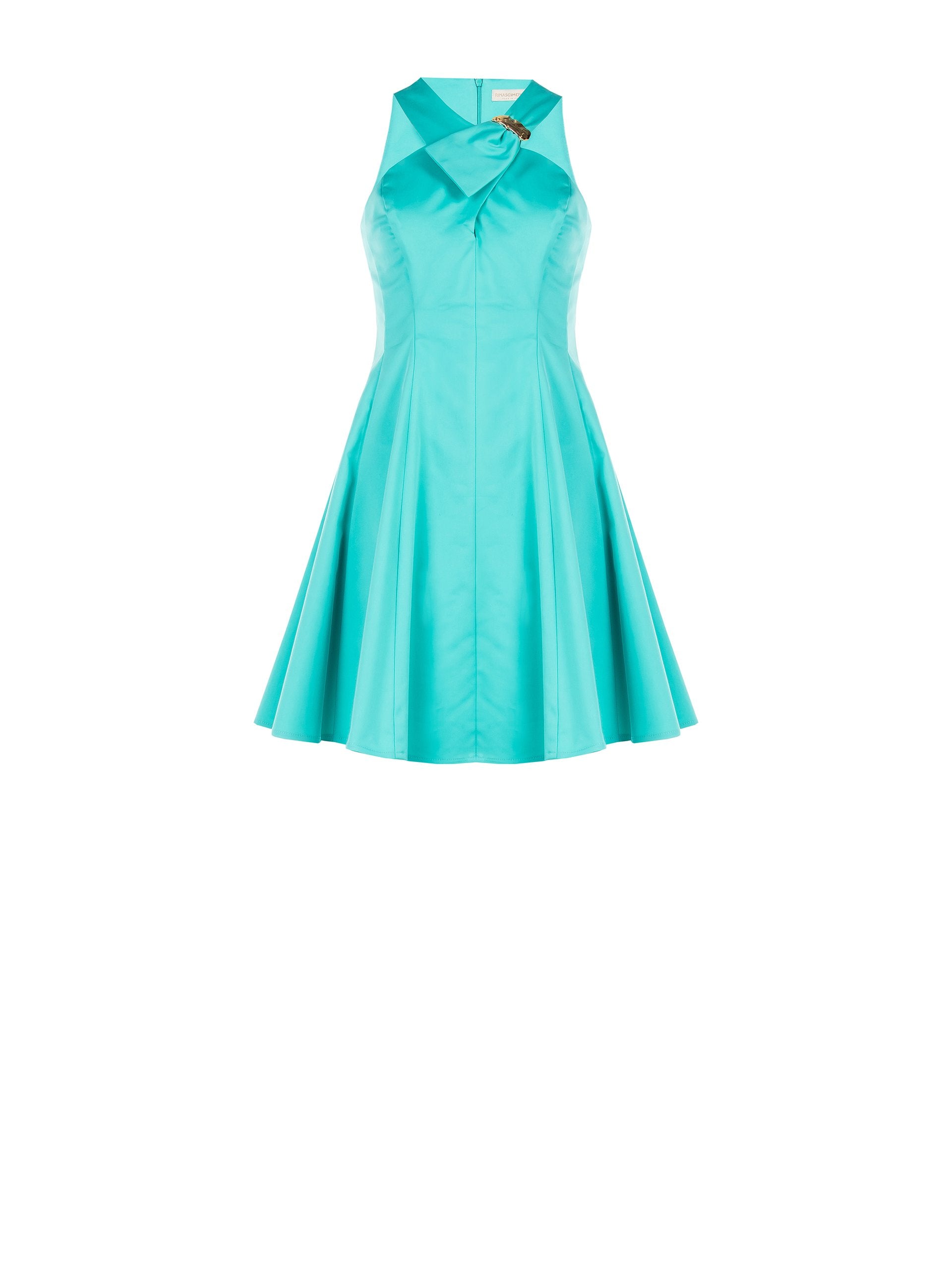 Glow Halter Flare Dress