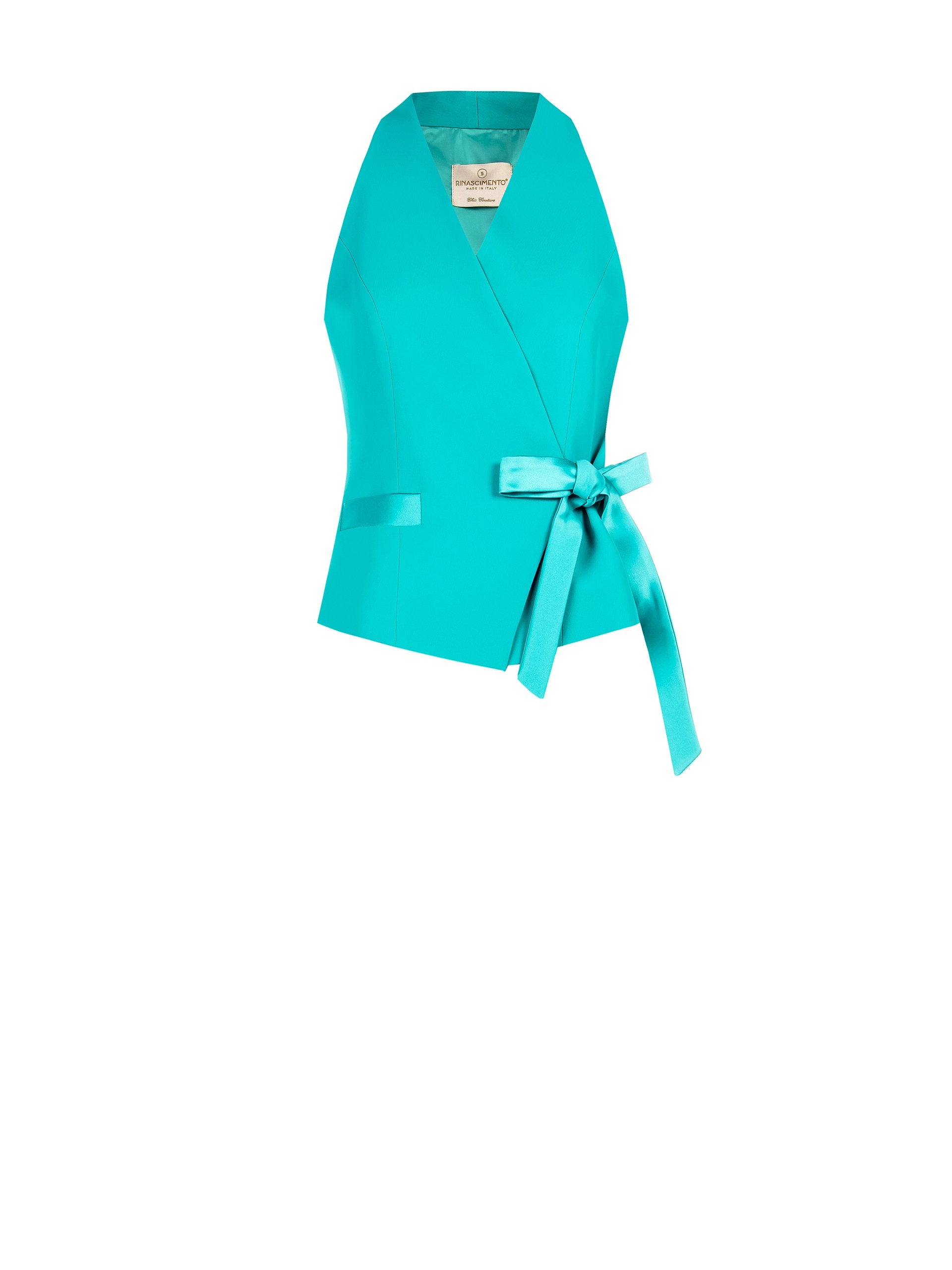 Gilet cache-cœur avec nœud décoratif