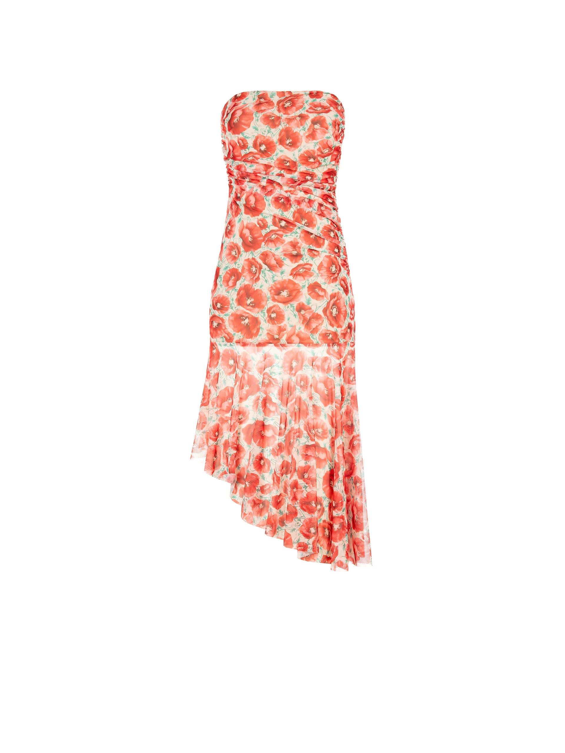 Strapless Midi Dress