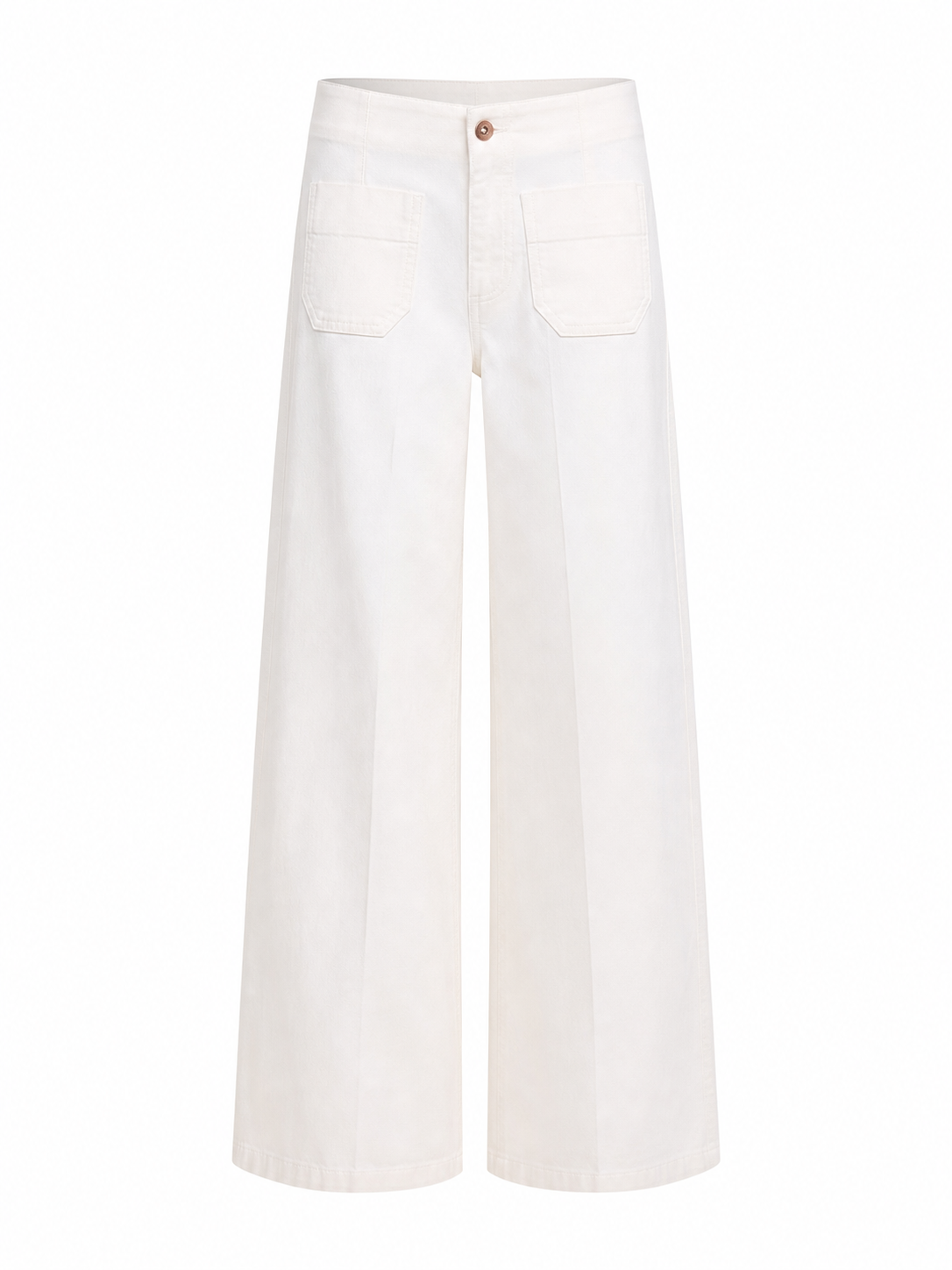 Straight-Leg Trousers Front Pockets