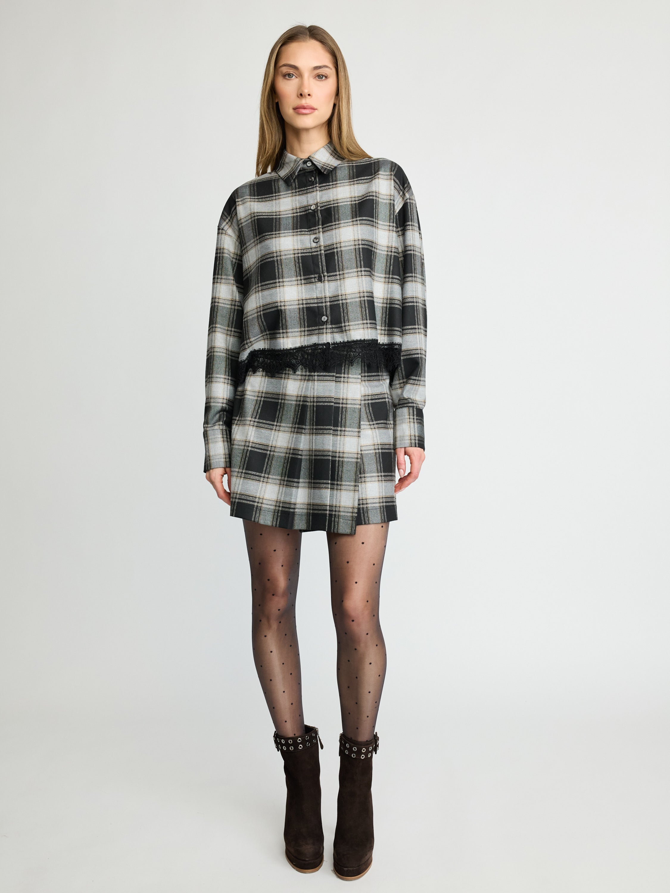 Plaid Mini Skirt