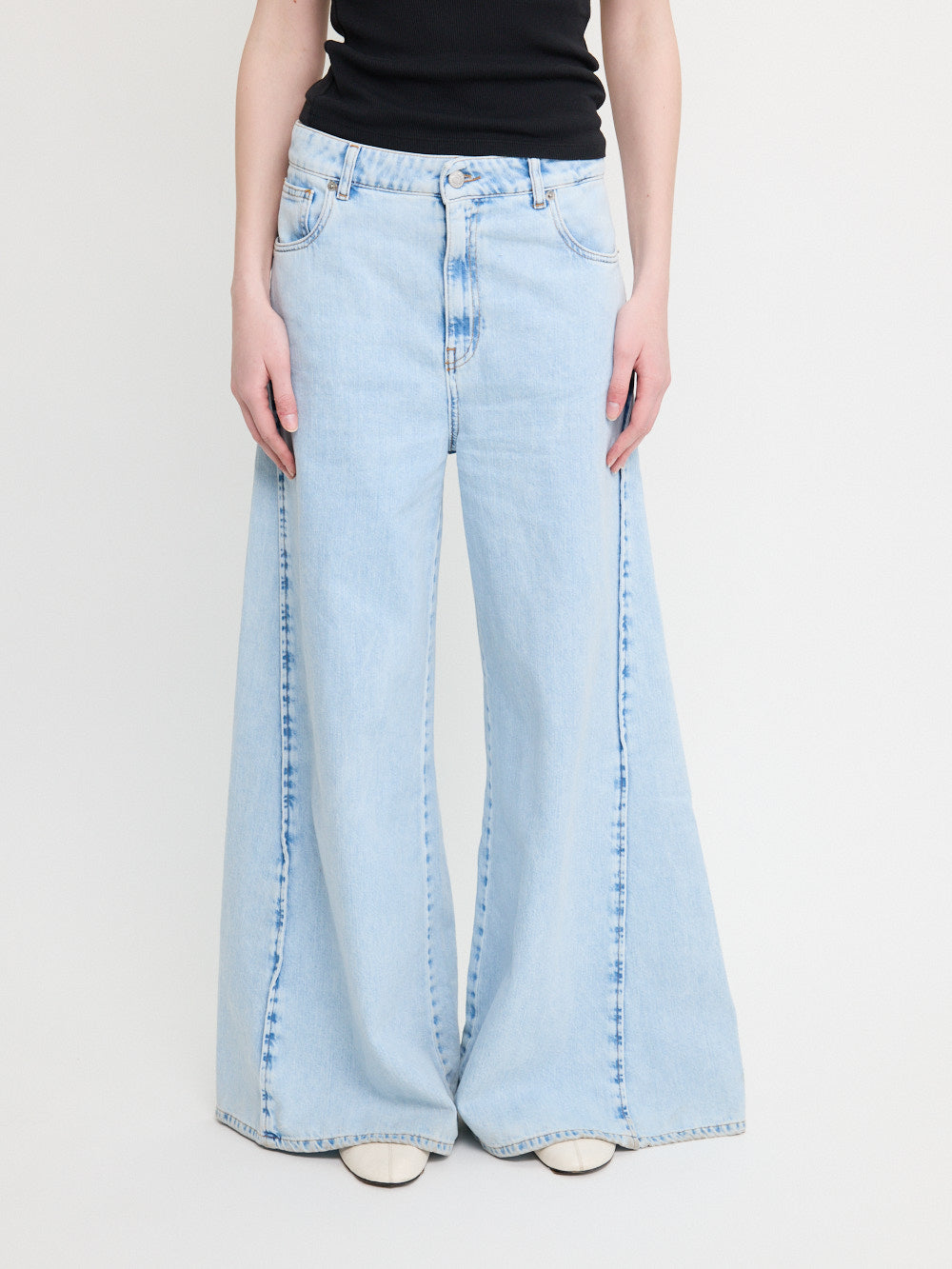 Light Wash Wide Leg Jeans