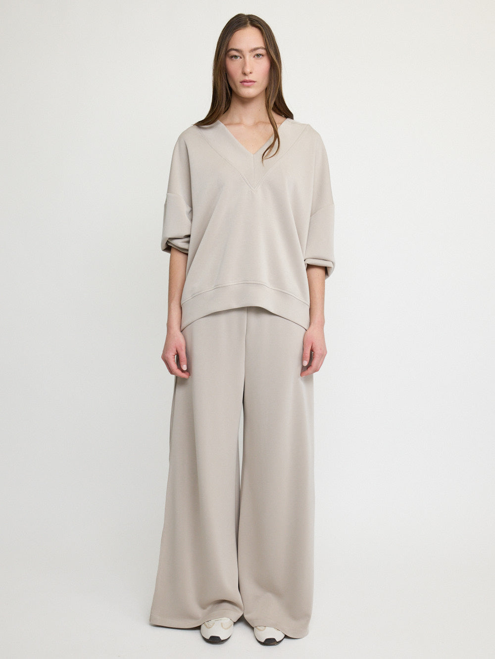 Sweat ample col en V