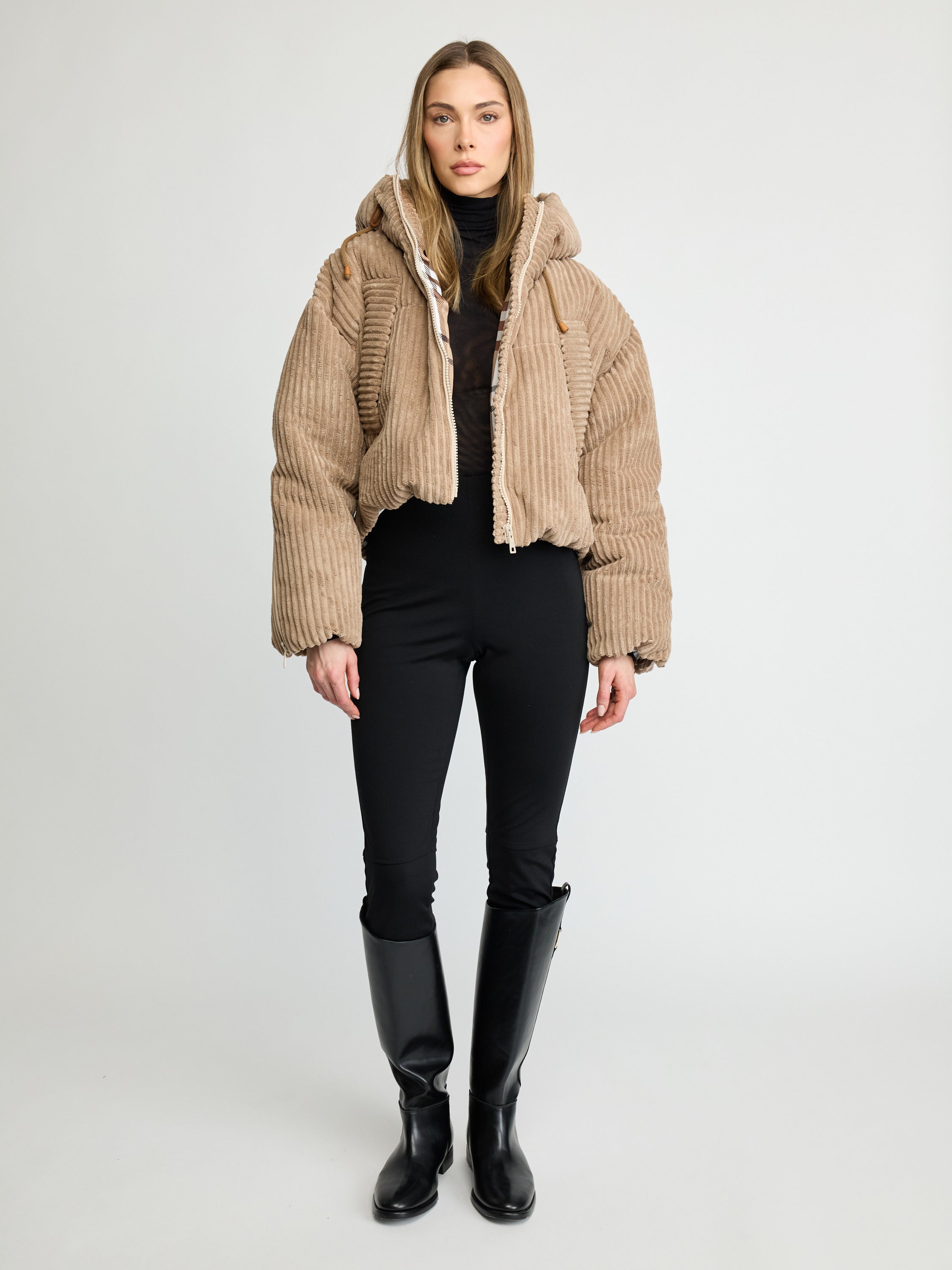 Corduroy Puffer Jacket