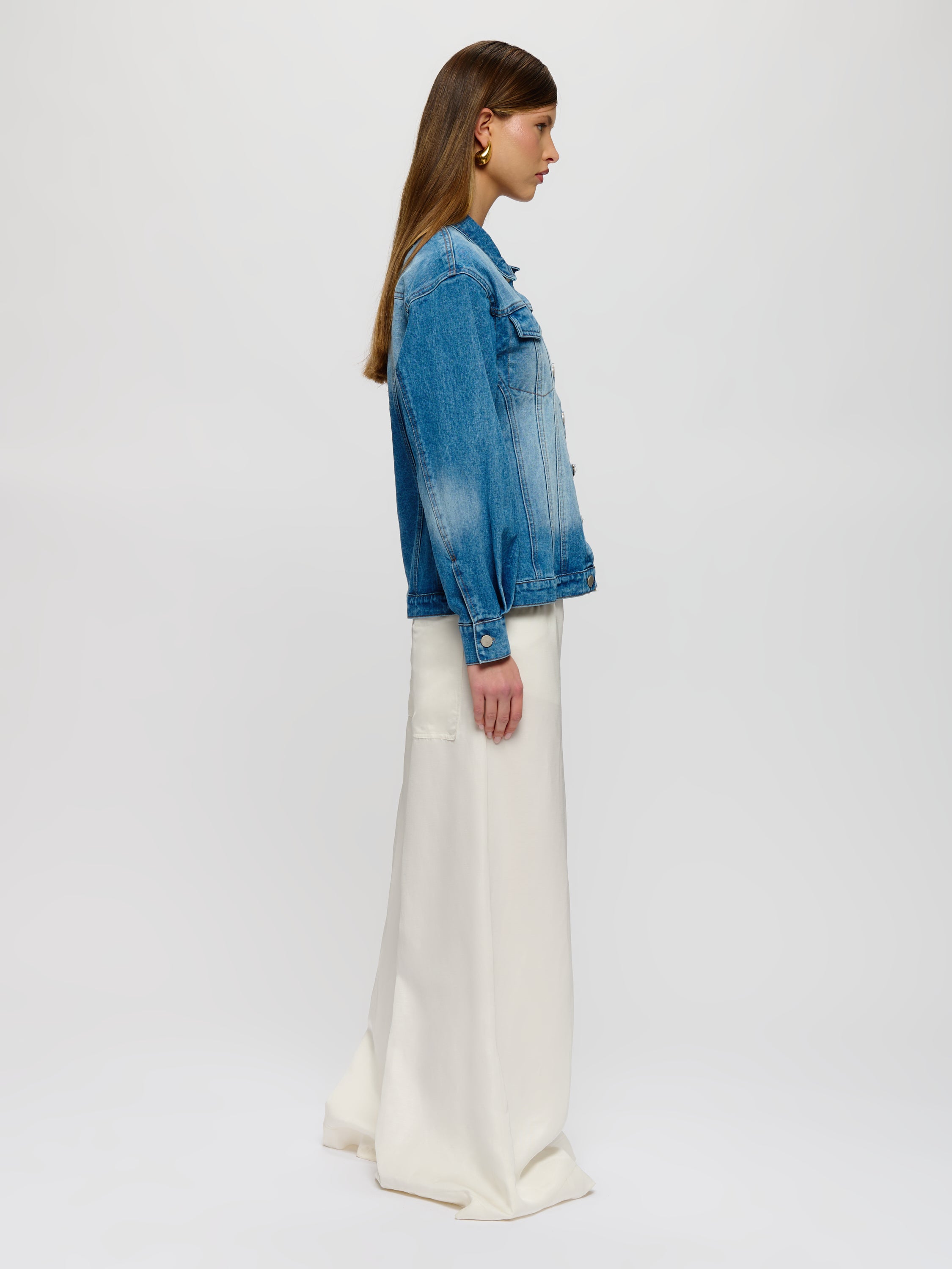 Veste en jean ajustée