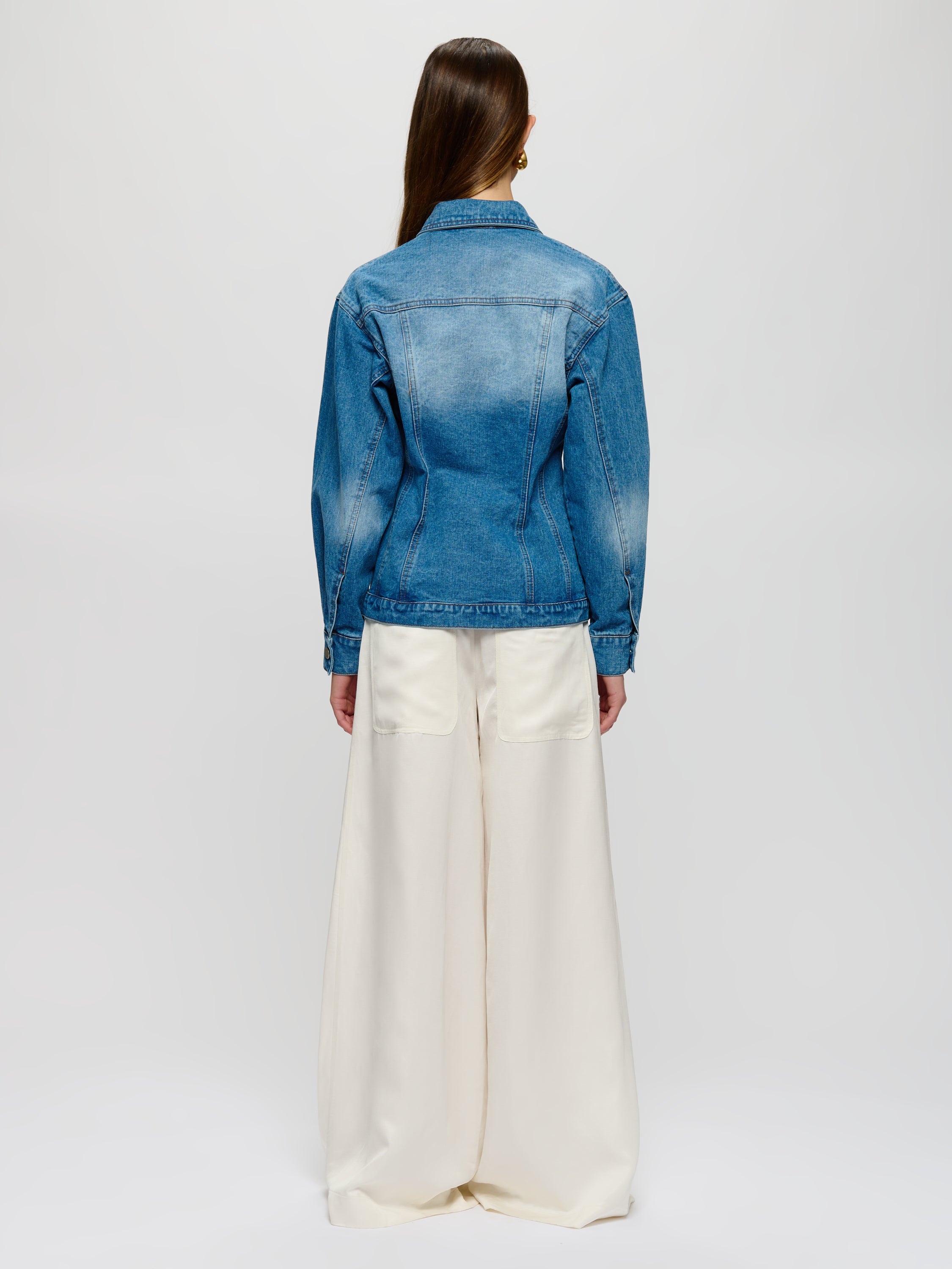 Veste en jean ajustée