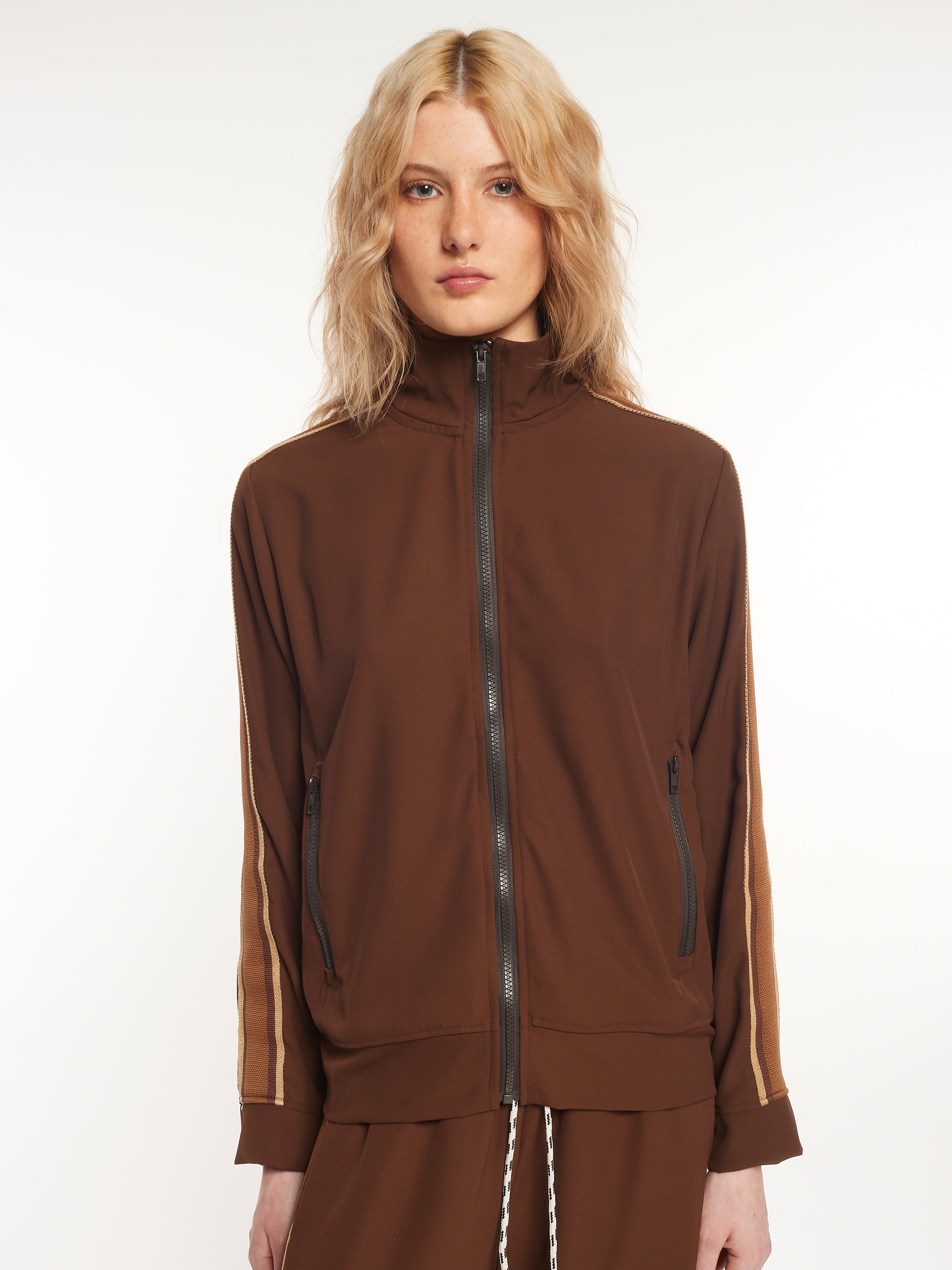 Veste à rayures latérales