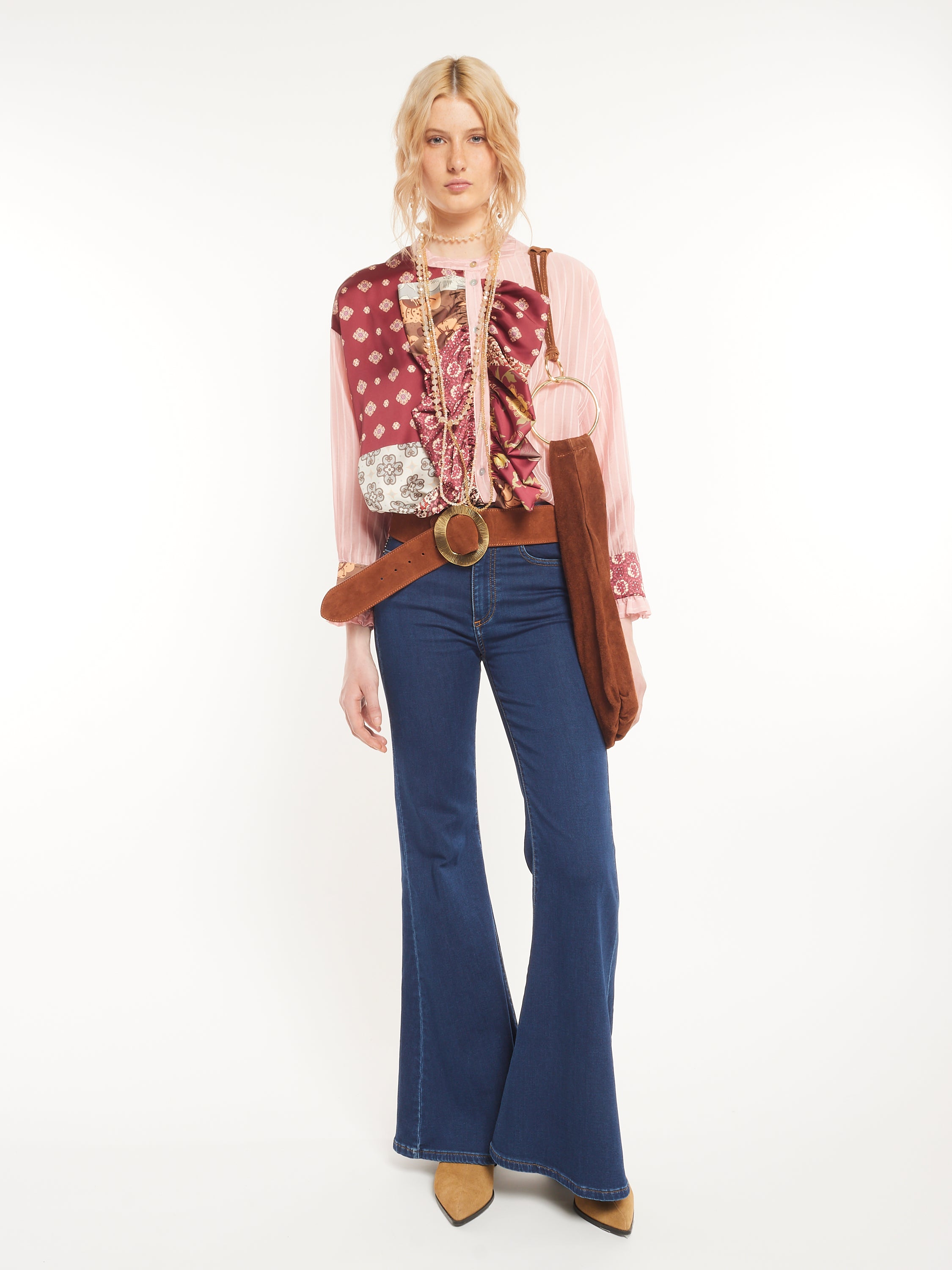 Multi Pattern Blouse