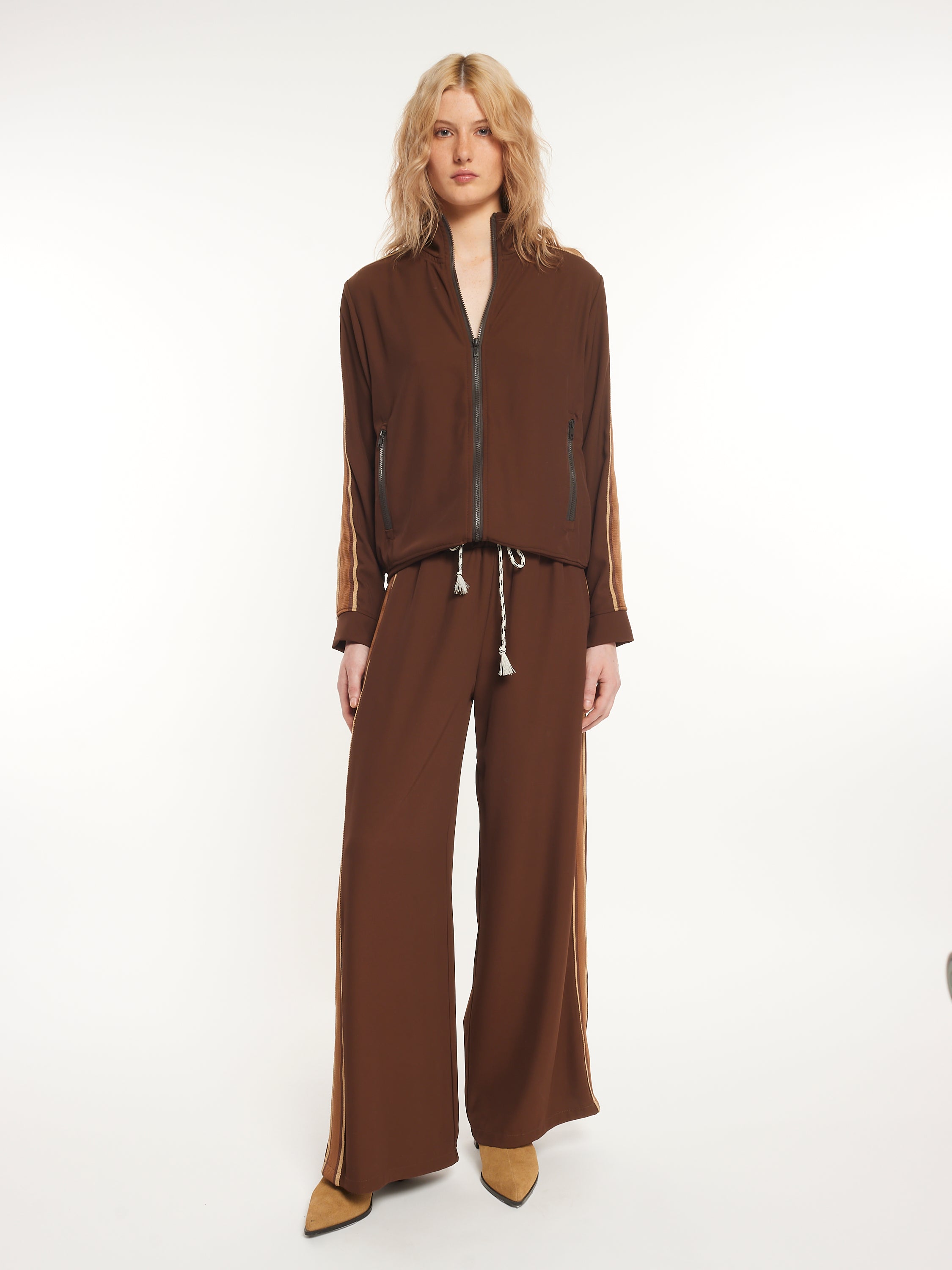 Veste à rayures latérales