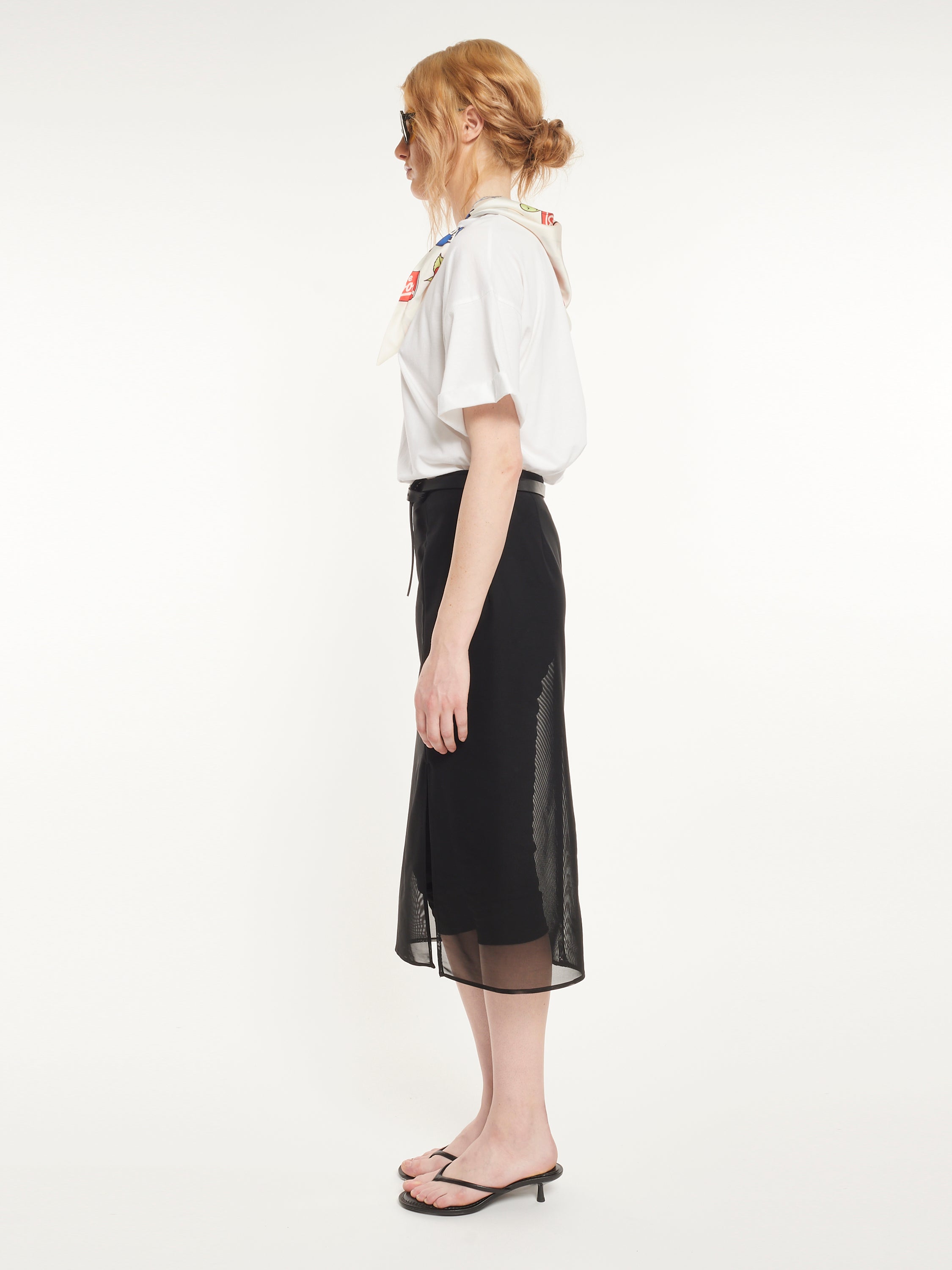 High-Waisted Skirt With Slits