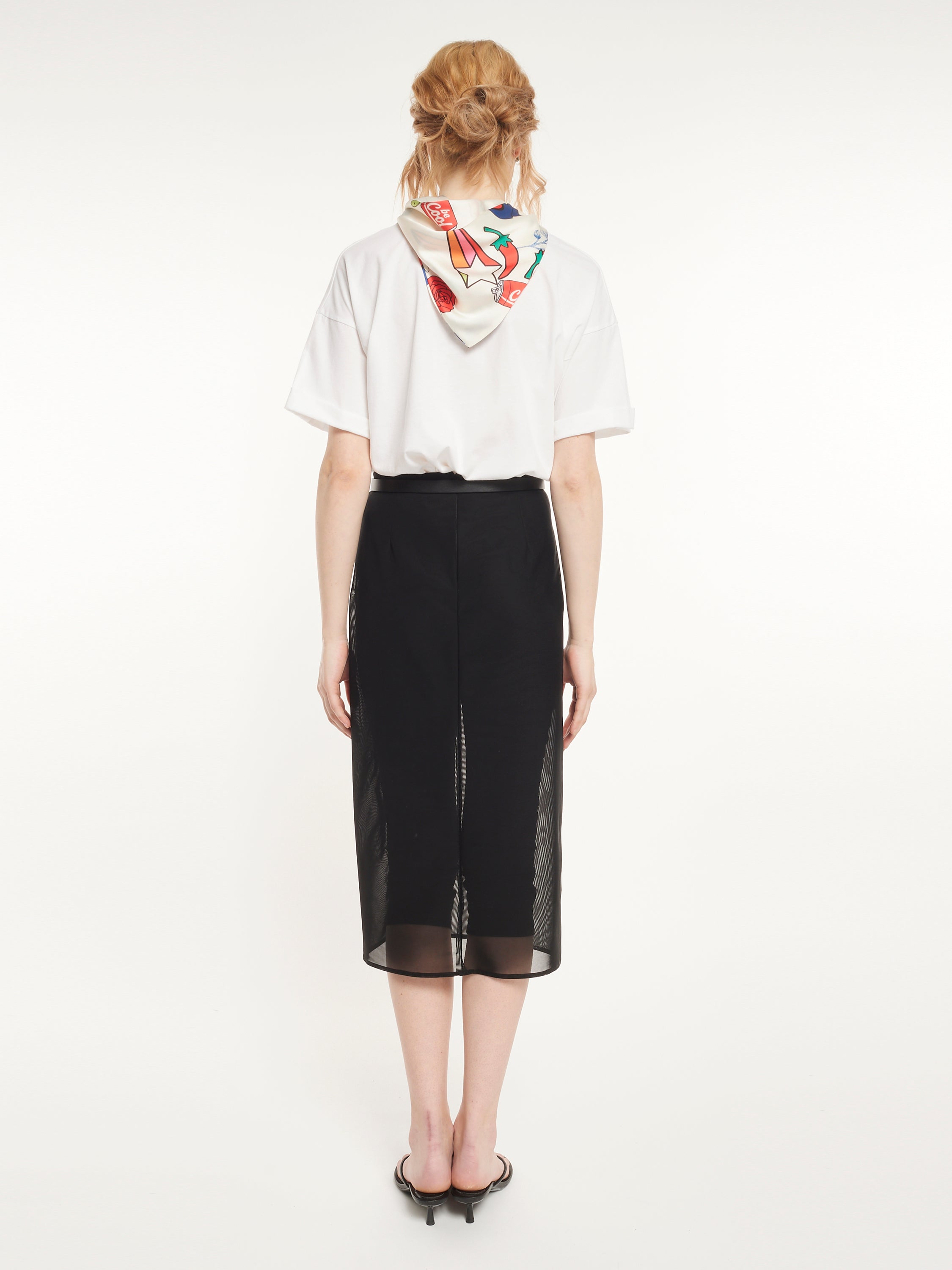 High-Waisted Skirt With Slits