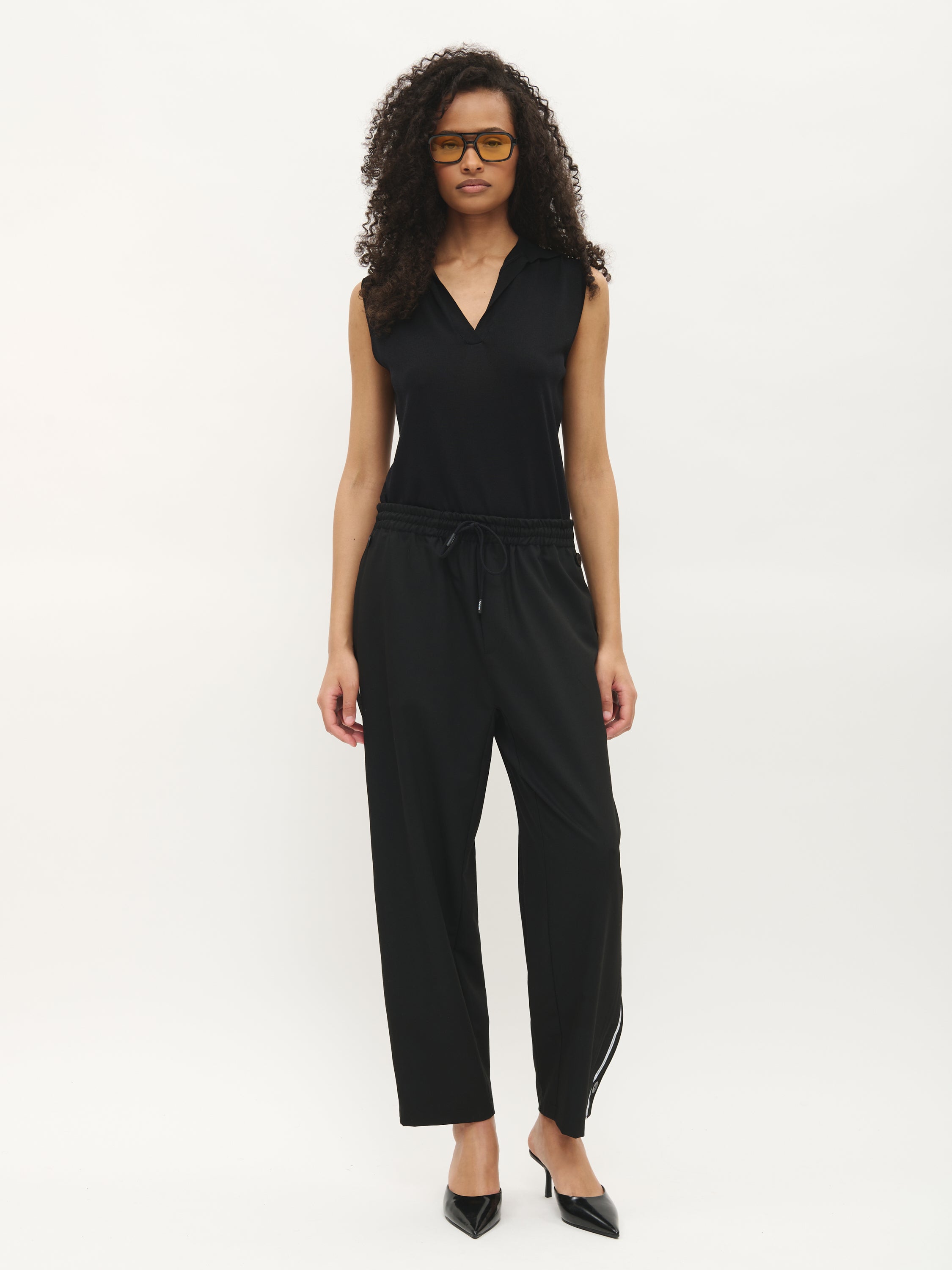 Polo en maille légère sans manches