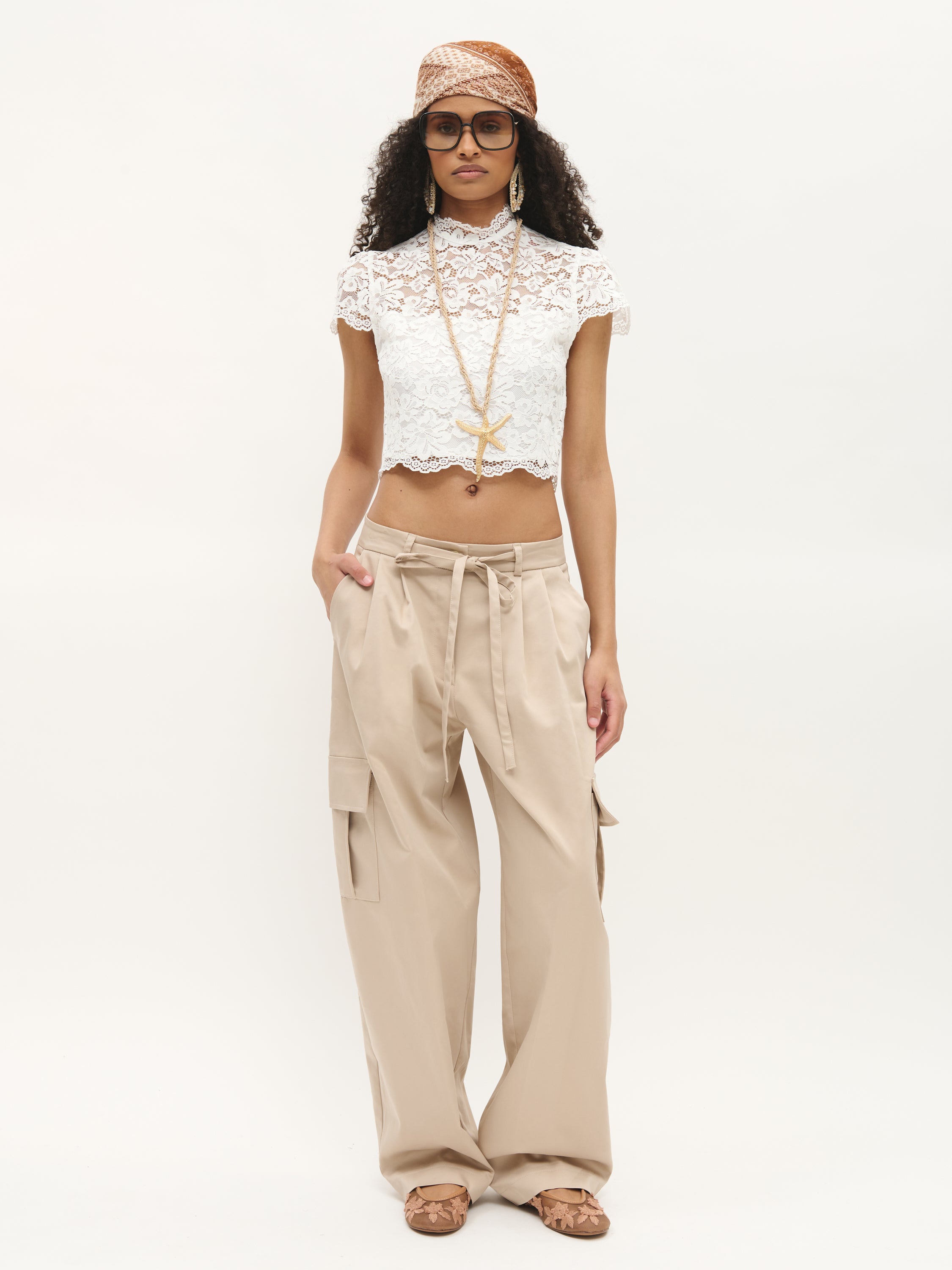 Drawstring Cargo Pants