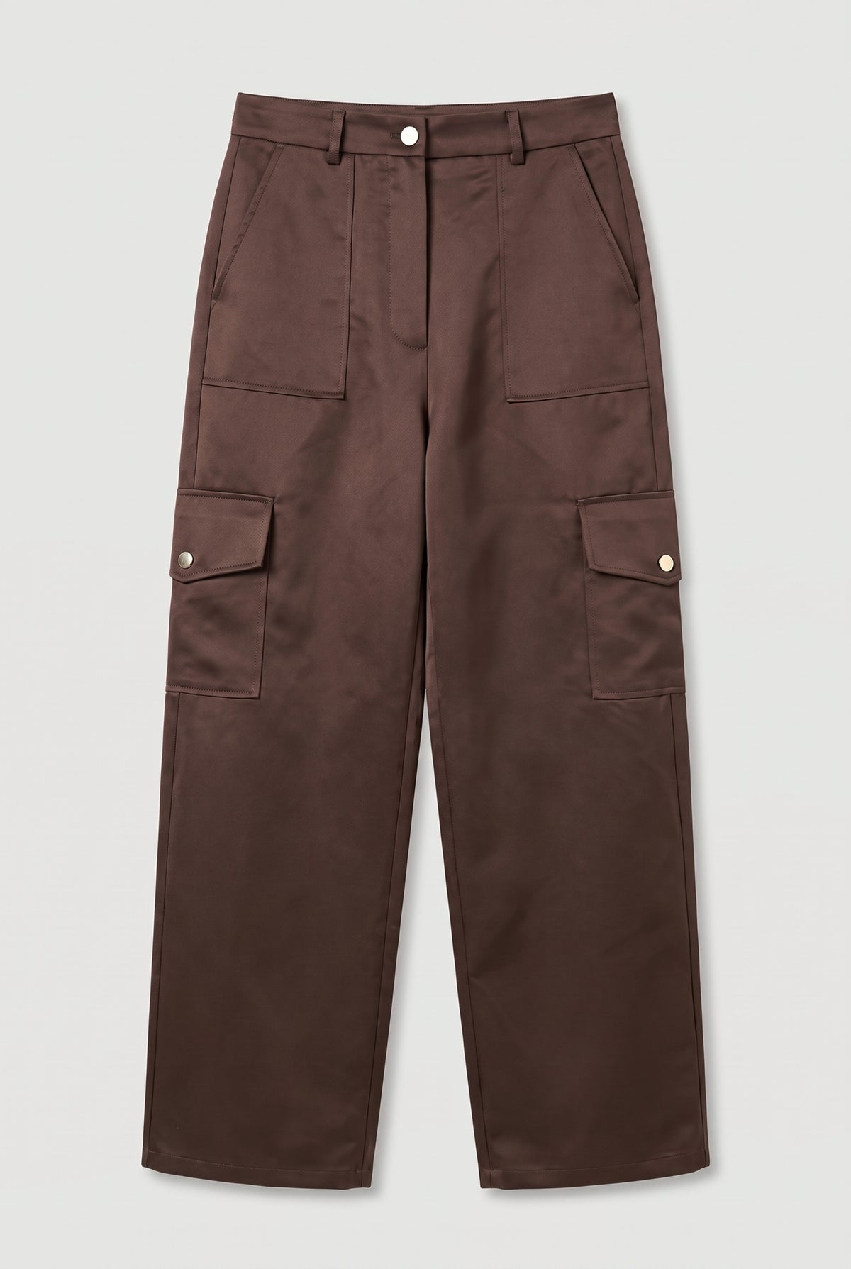 Utility Cargo Pants - Brown - flat lay