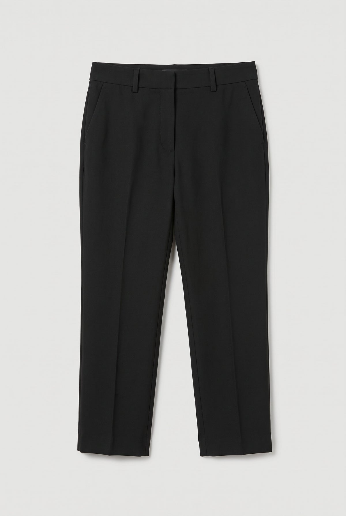 Slim-Leg Pants - Black - flat lay