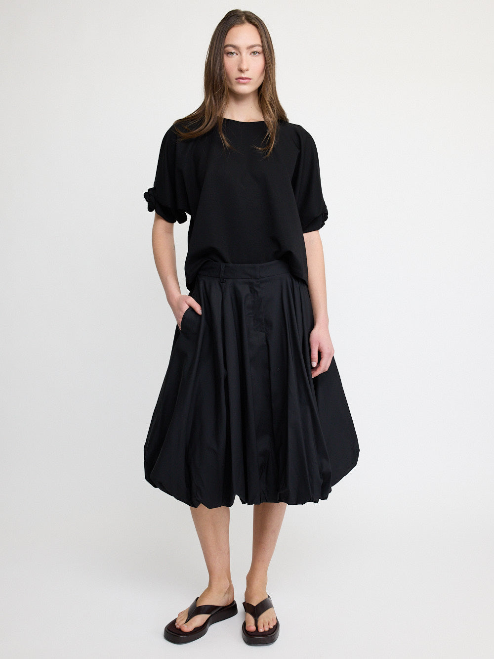 Haut à détails drapés