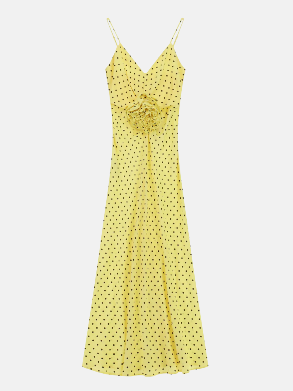 Robe jaune à pois