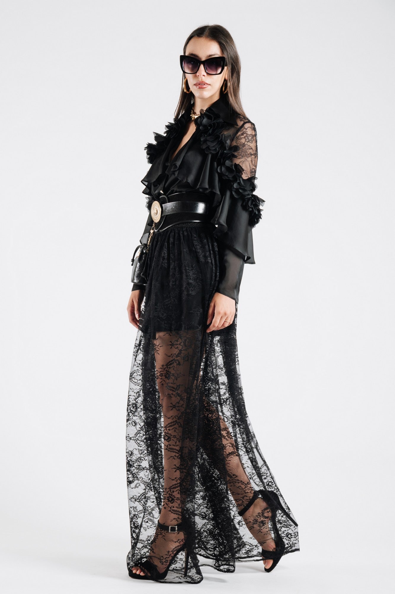 Shirt With Ruffles