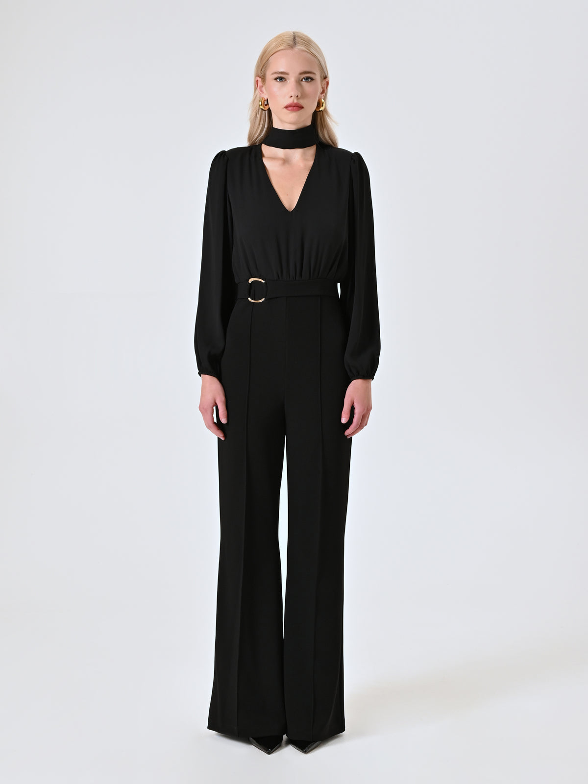 Black Jumpsuit with Buckle - Maska
