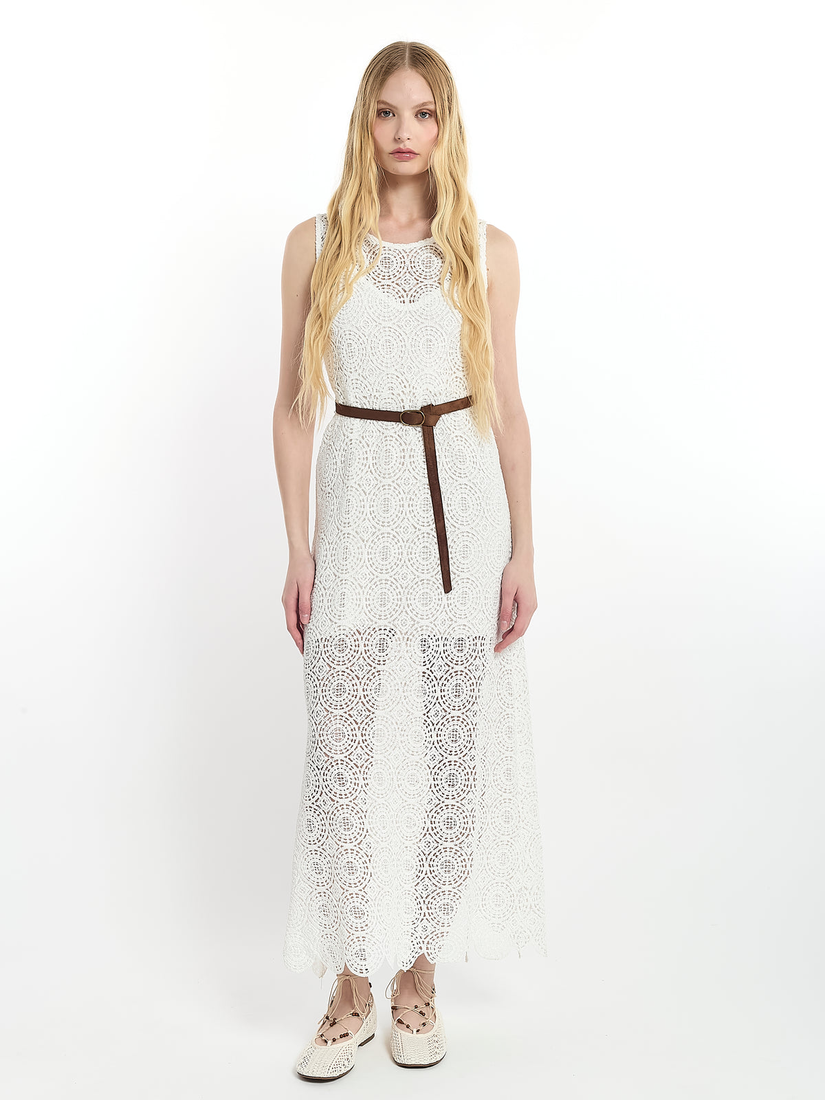 Crochet Midi Dress