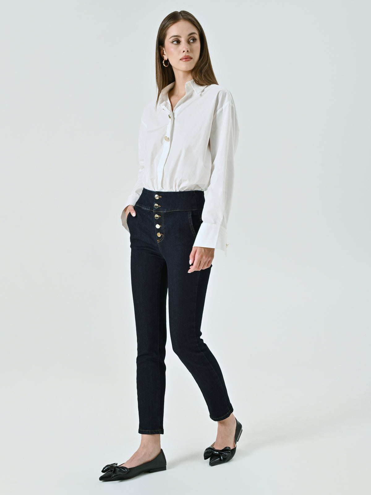 Dark-wash Stretch Slim Jeans - Maska