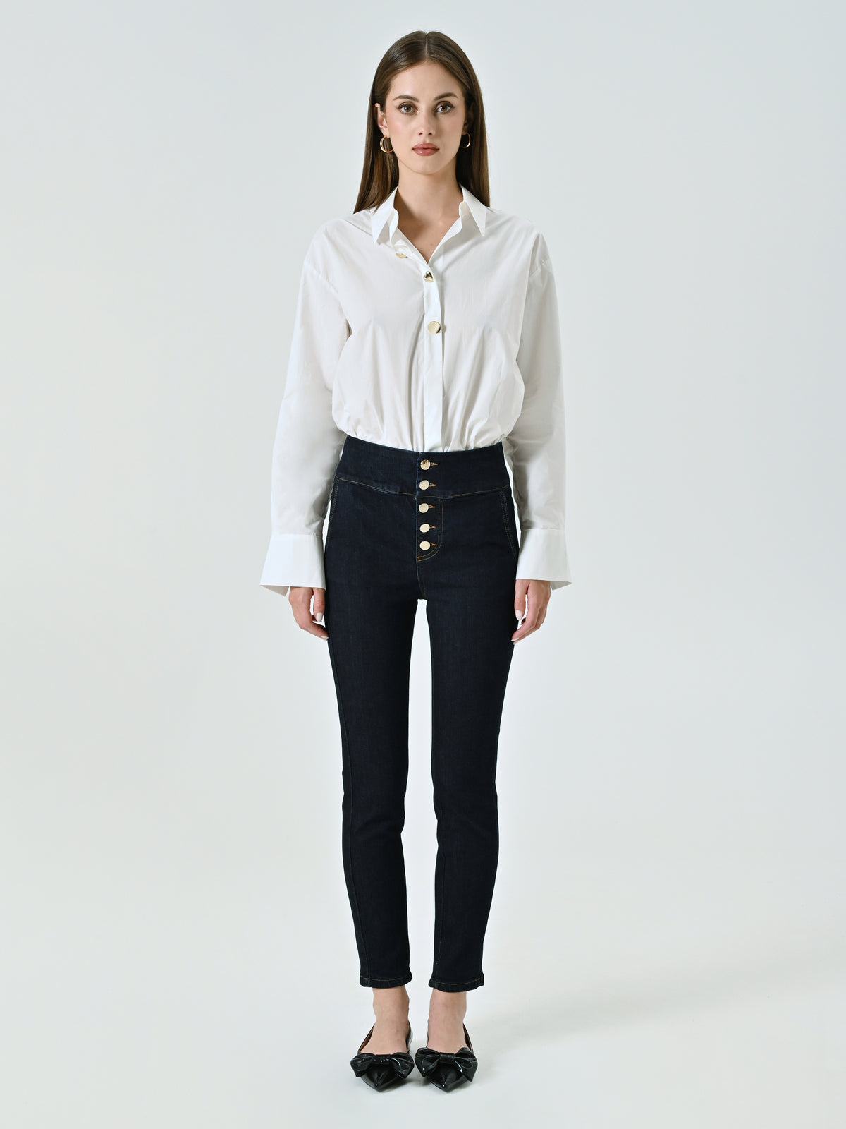 Dark-wash Stretch Slim Jeans - Maska