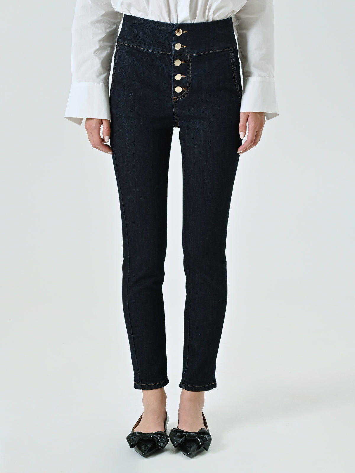Dark-wash Stretch Slim Jeans - Maska