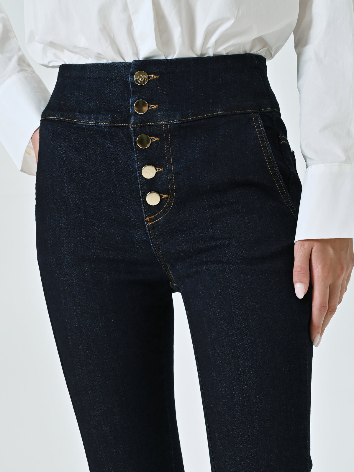 Dark-wash Stretch Slim Jeans - Maska
