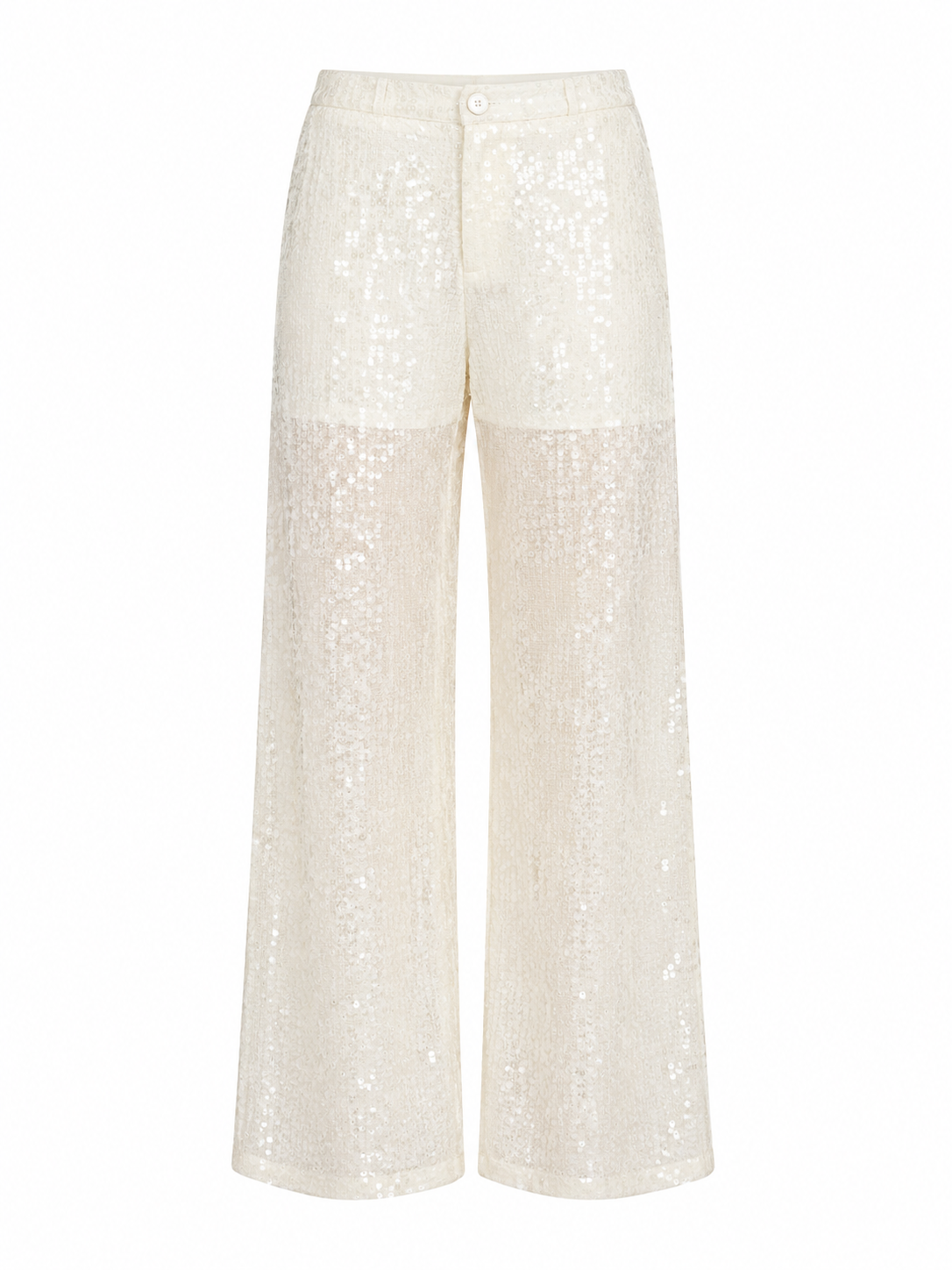 Pantalon à sequins coupe droite