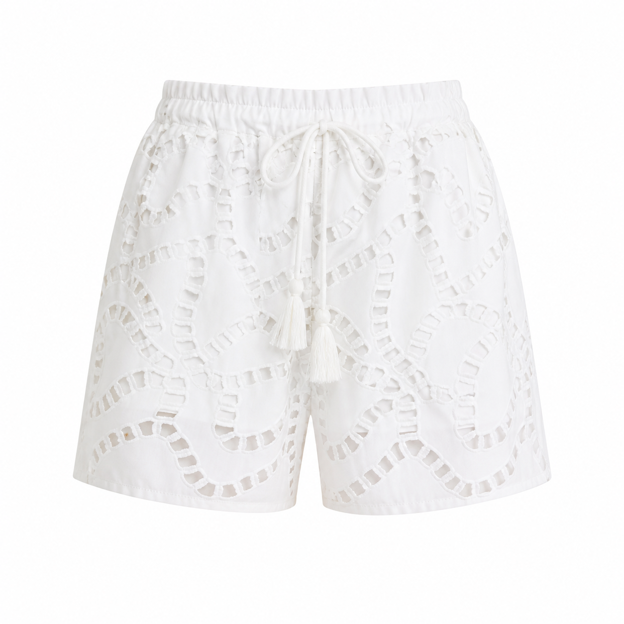 Embroidered Chain Shorts
