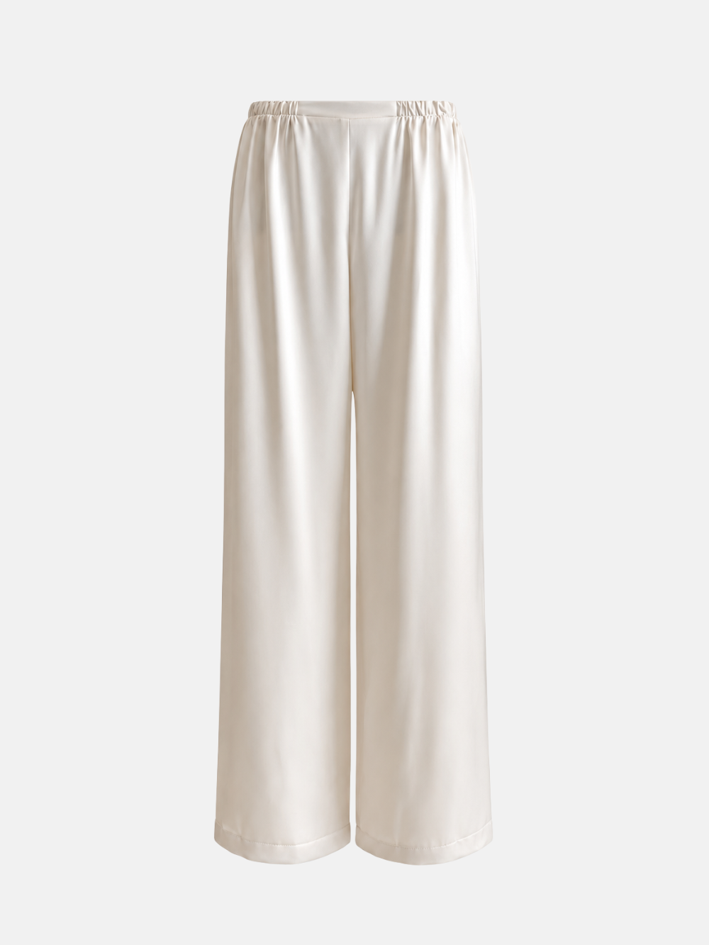 Pantalon large en satin