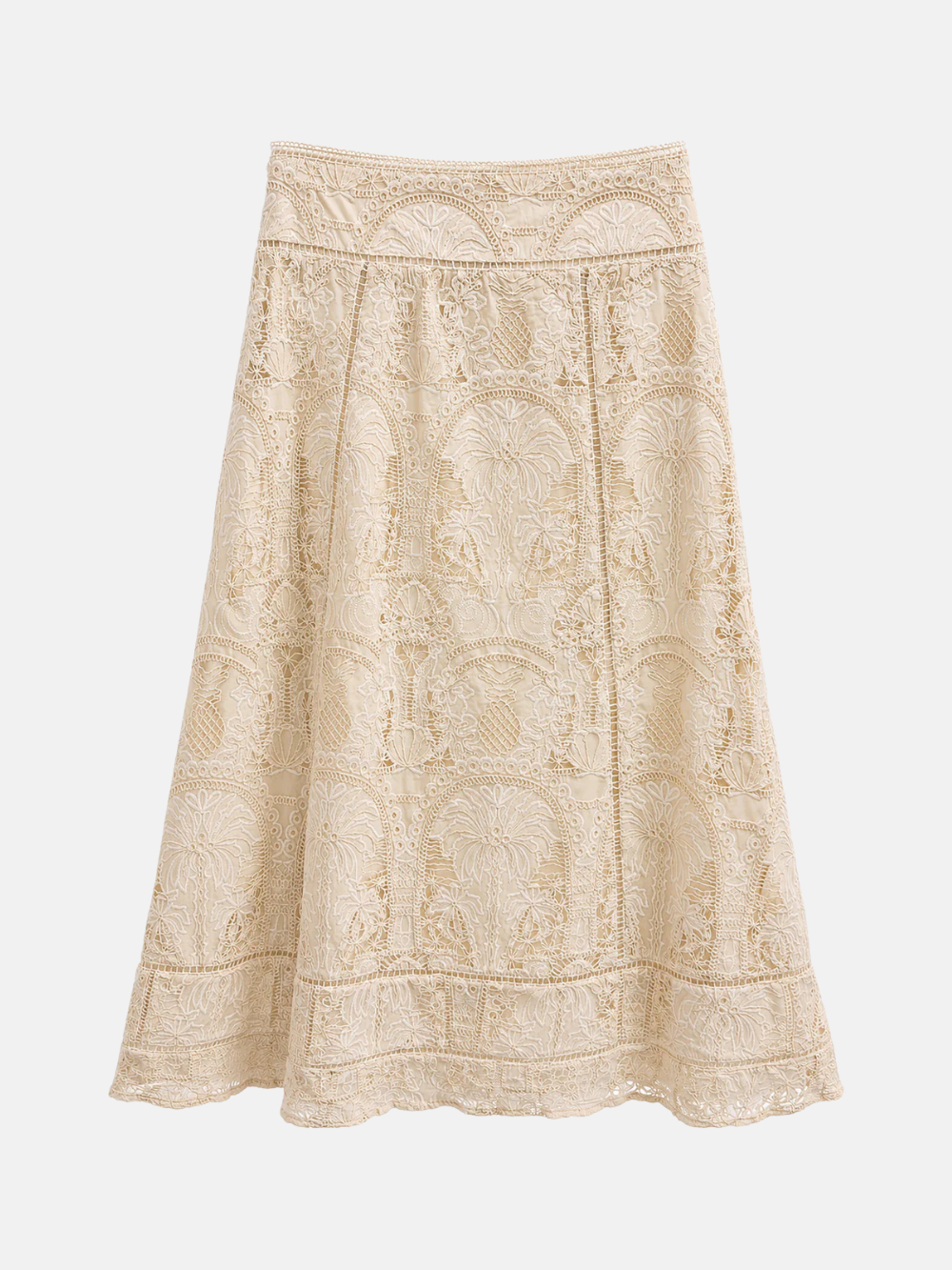 Embroidered Lace Skirt