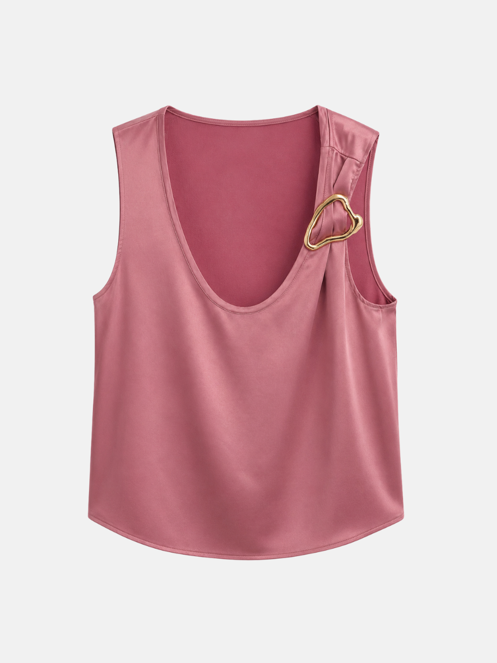 Sleeveless Top with Ring Detail
