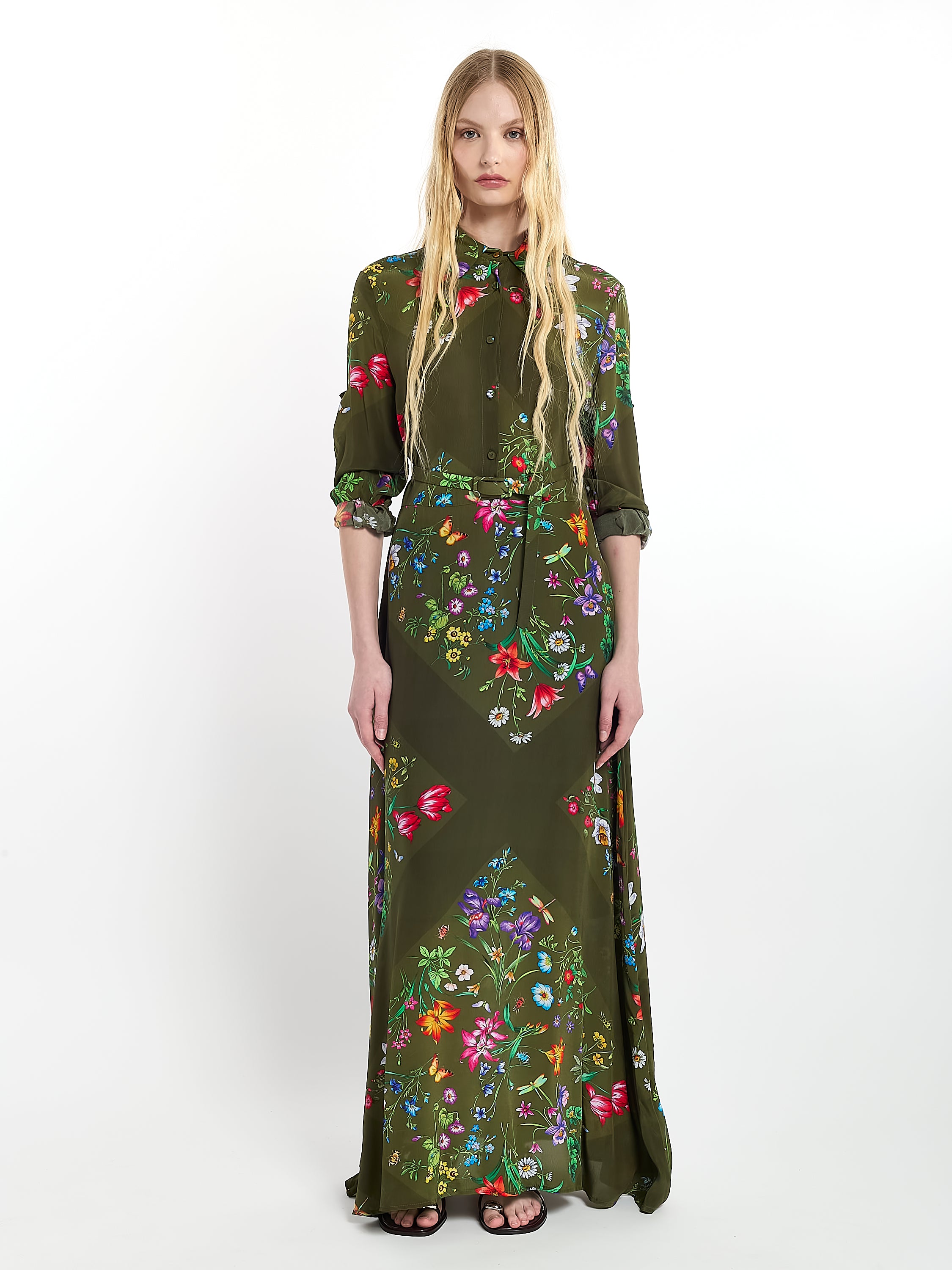 Flowy Floral Print Dress