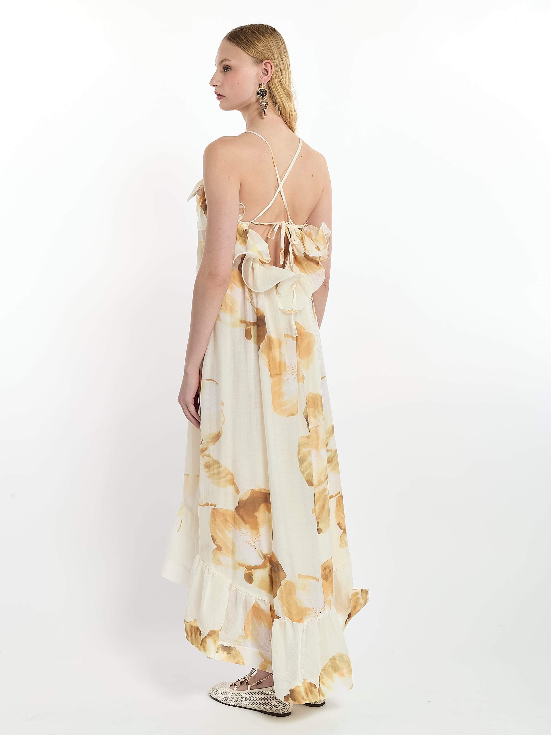 Ruffled Detail Dress