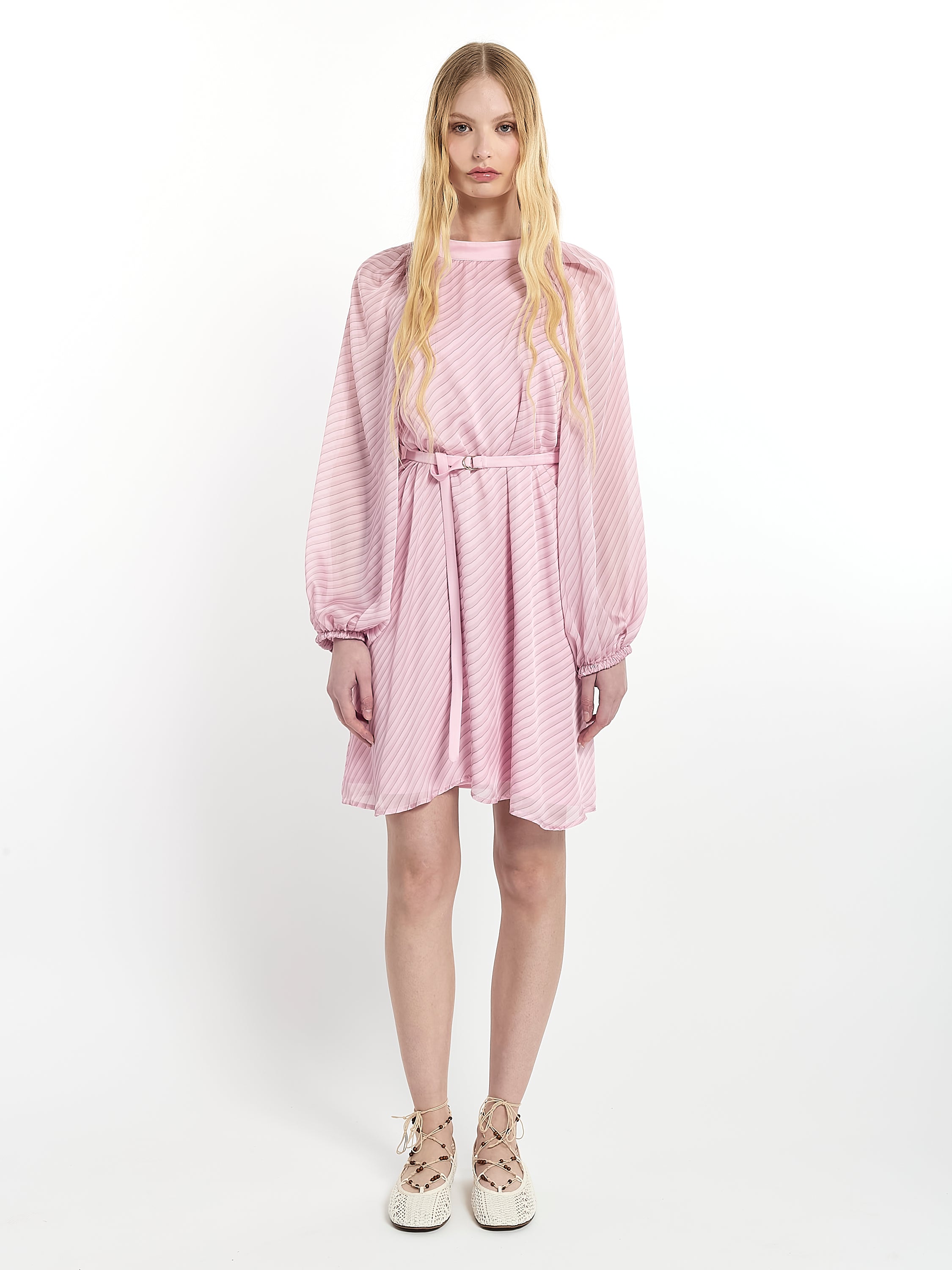 Robe fluide à rayures