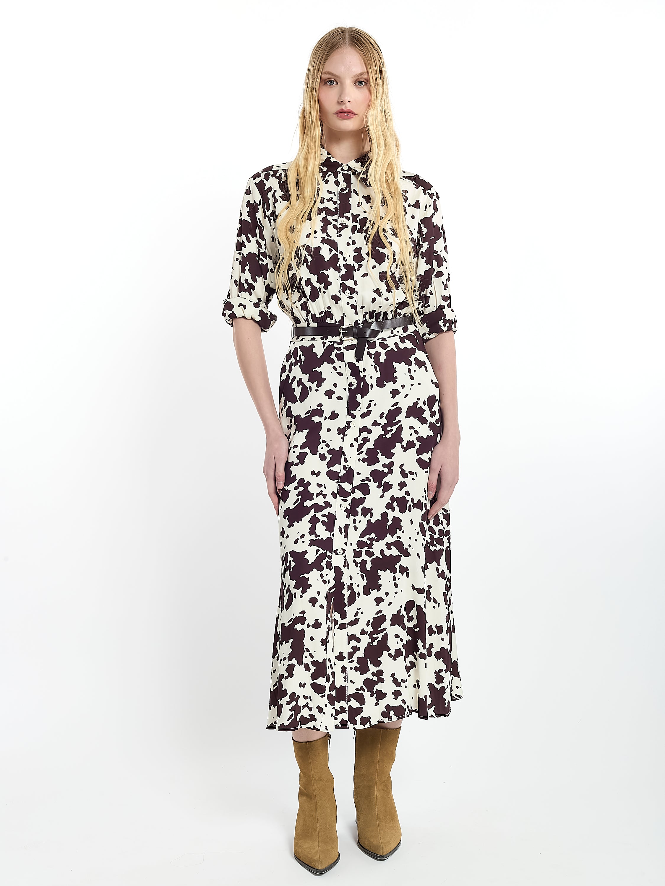 Cow Print Dress