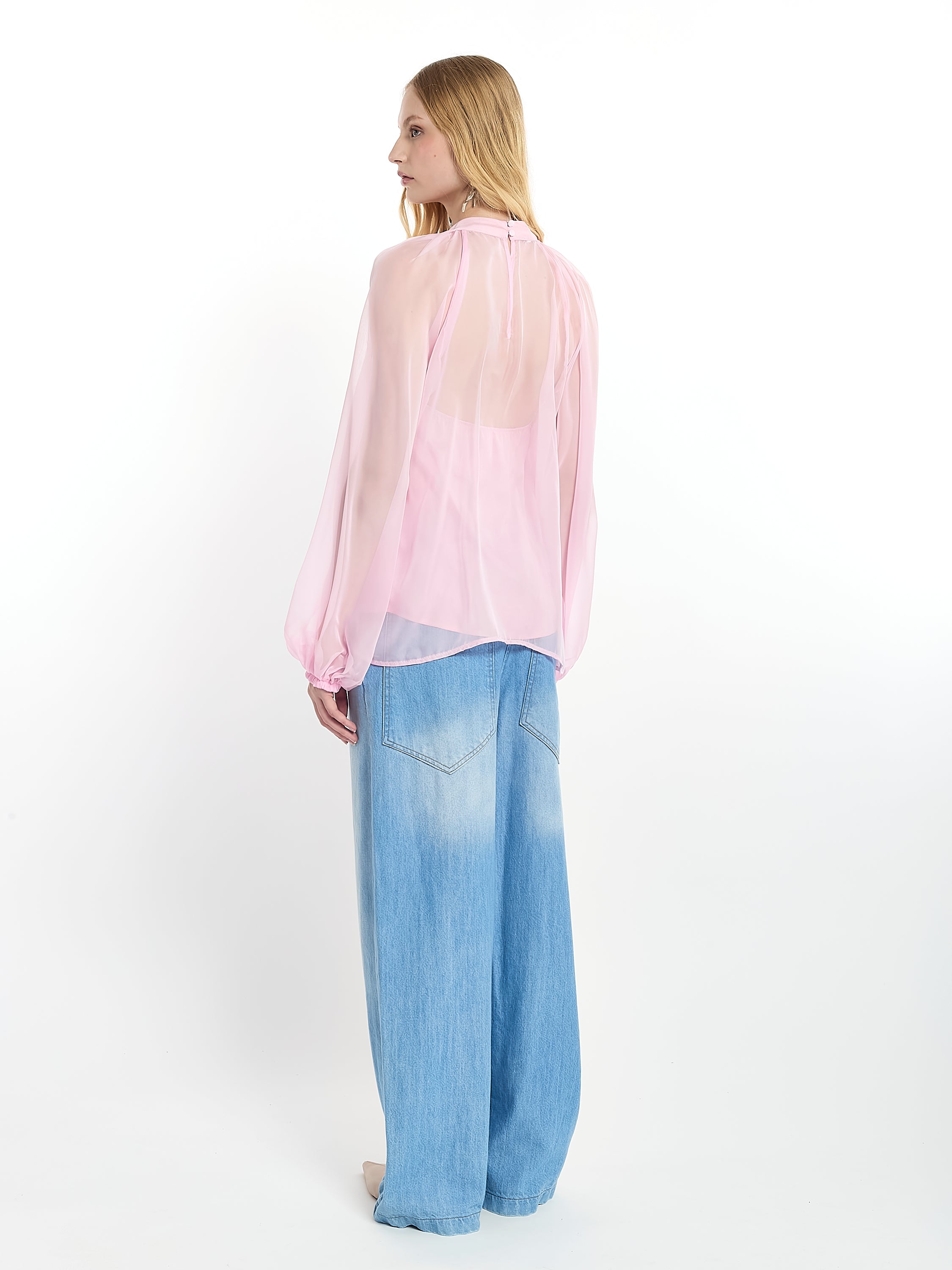Sheer Detail Blouse