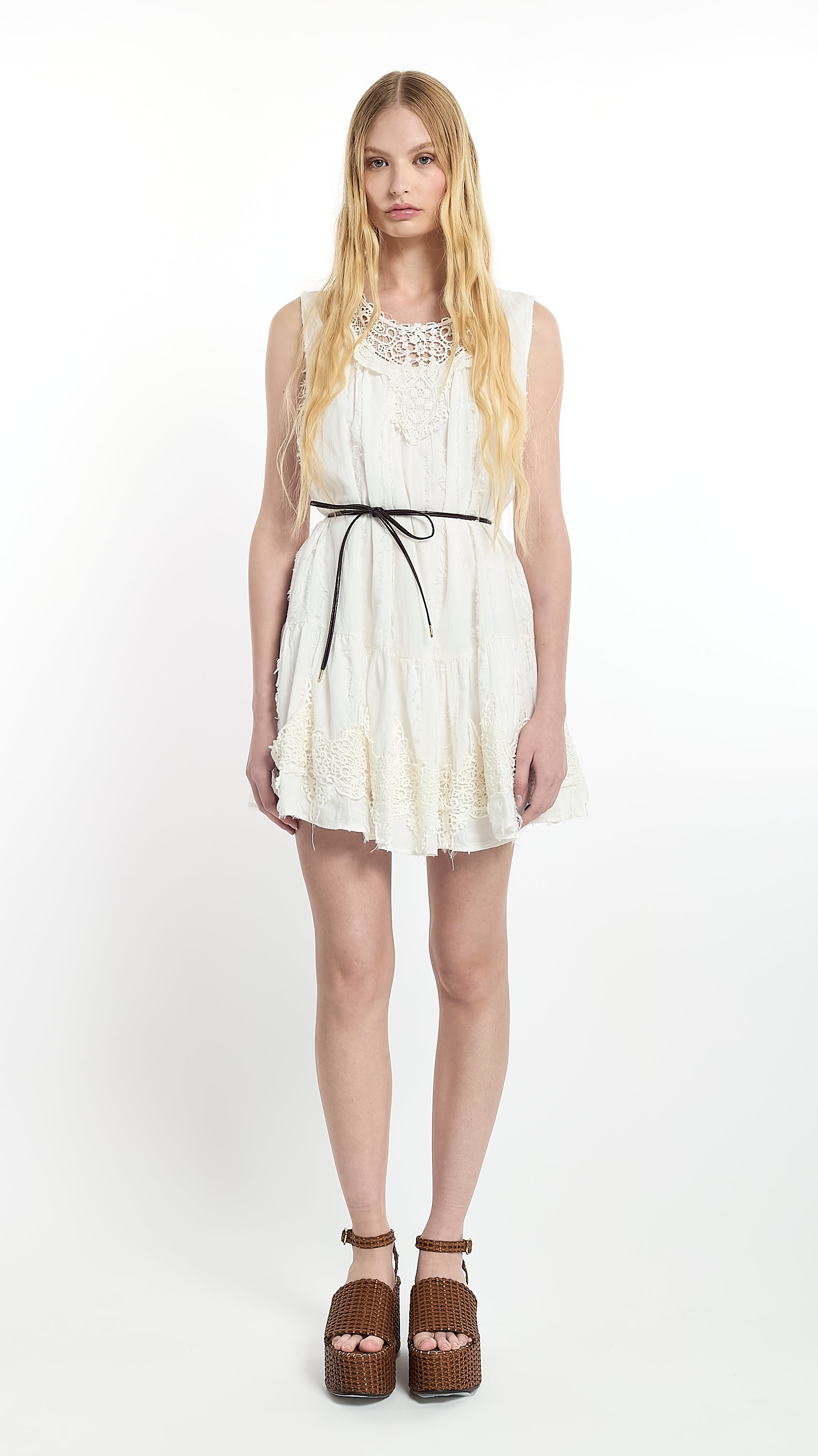 Distress Lace Dress