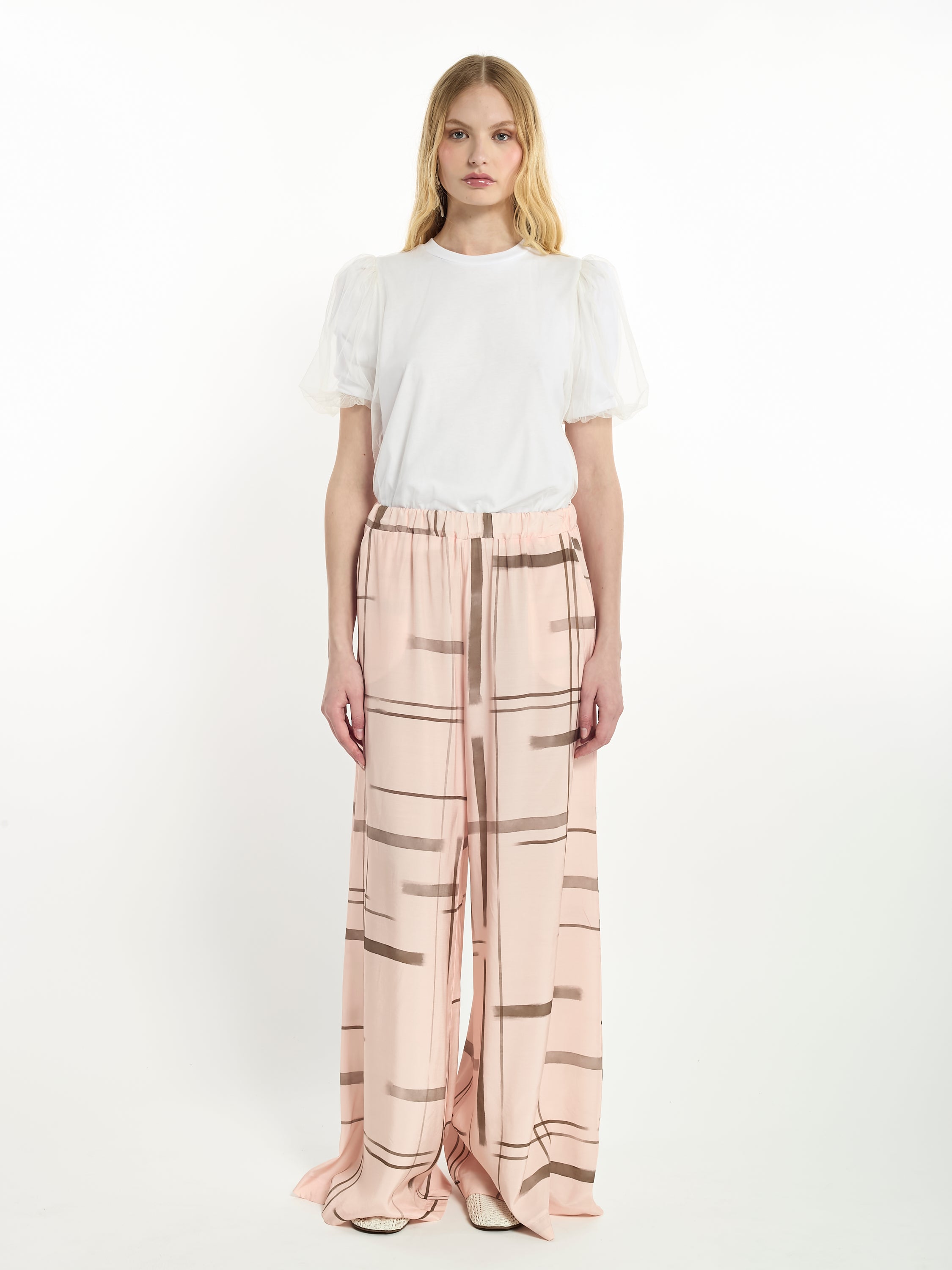 Flowy Striped Trousers