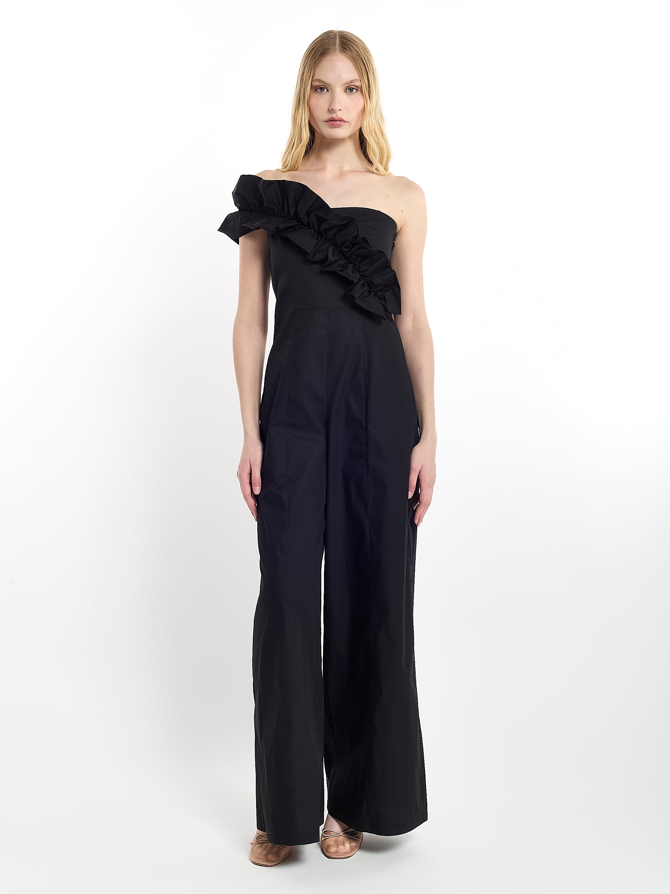 Combinaison à volants asymétriques