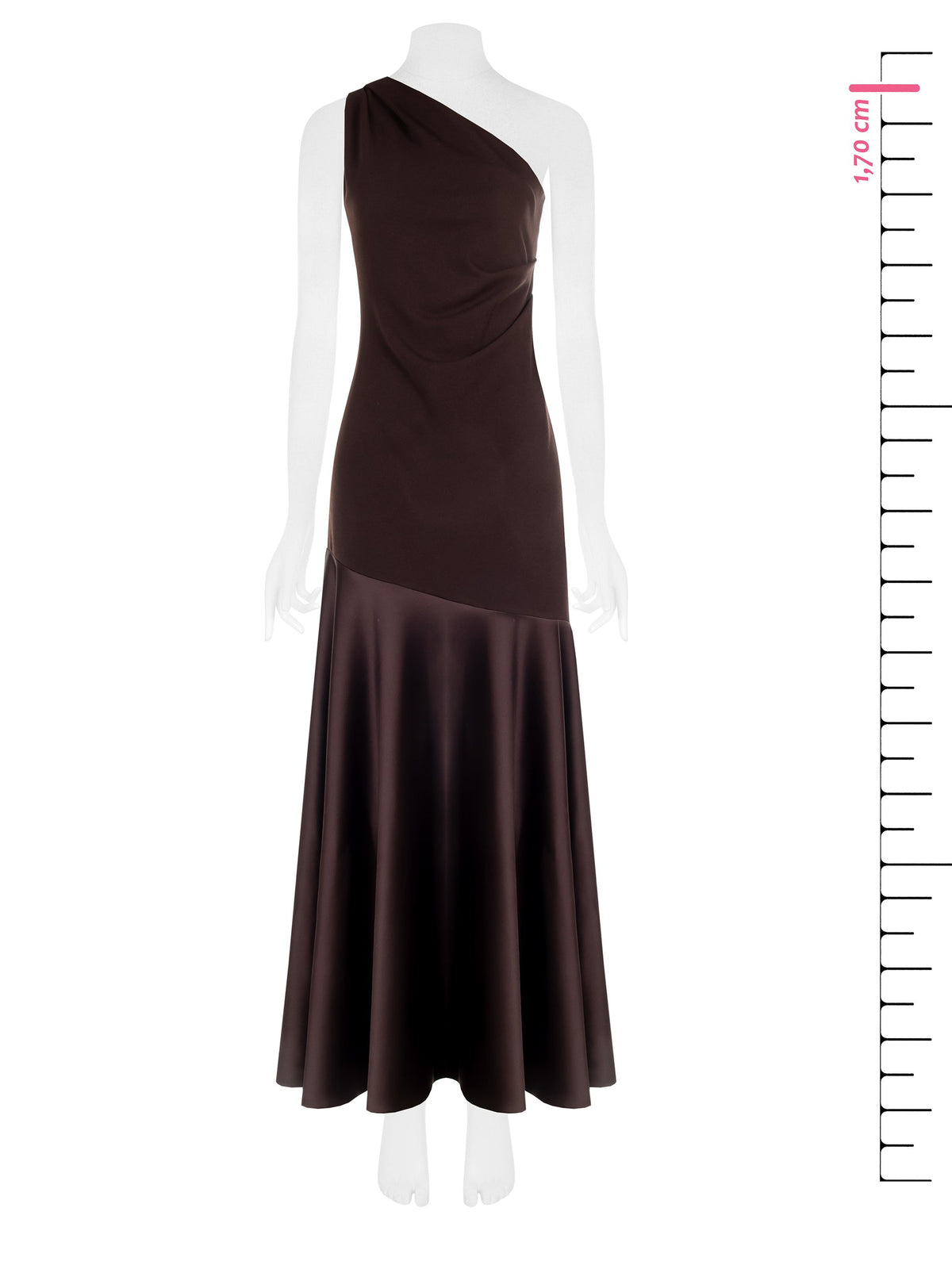 Maxi Dress with Satin Hem - Maska