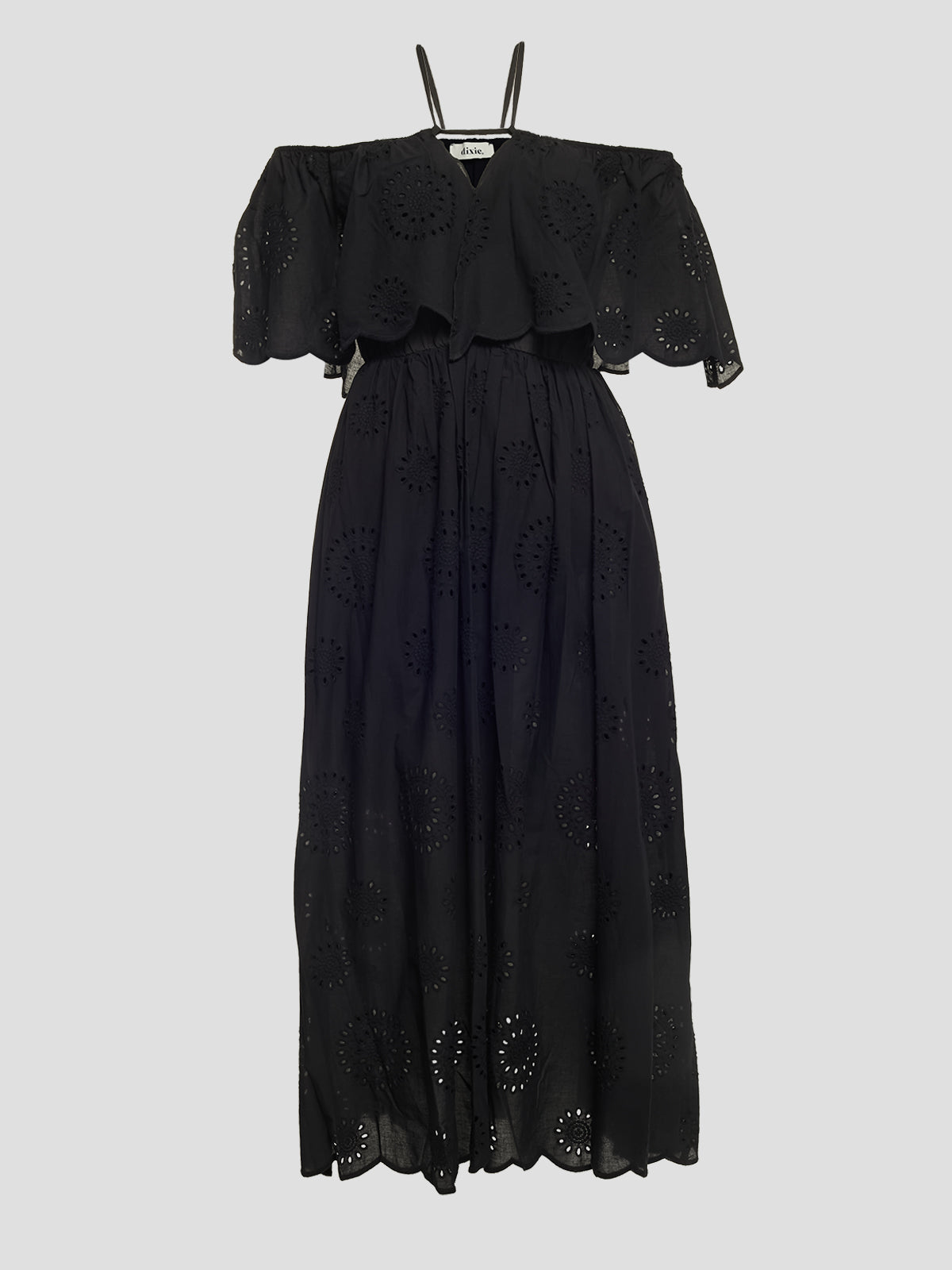 Robe en coton à épaules dénudées