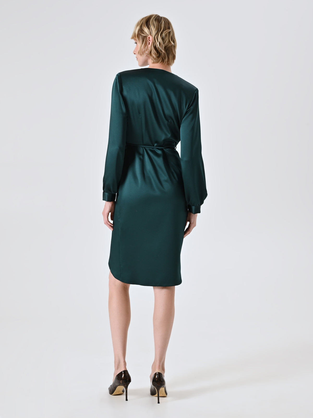 Satin Wrap Dress - Maska