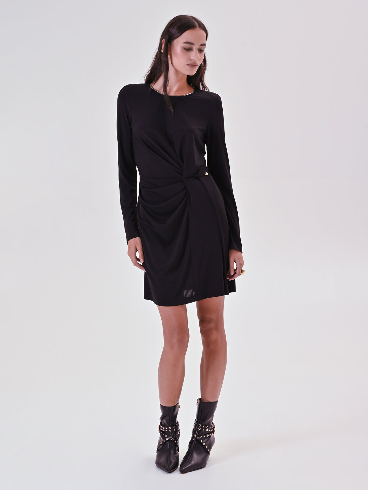 Stretch Dress with Drape - Maska