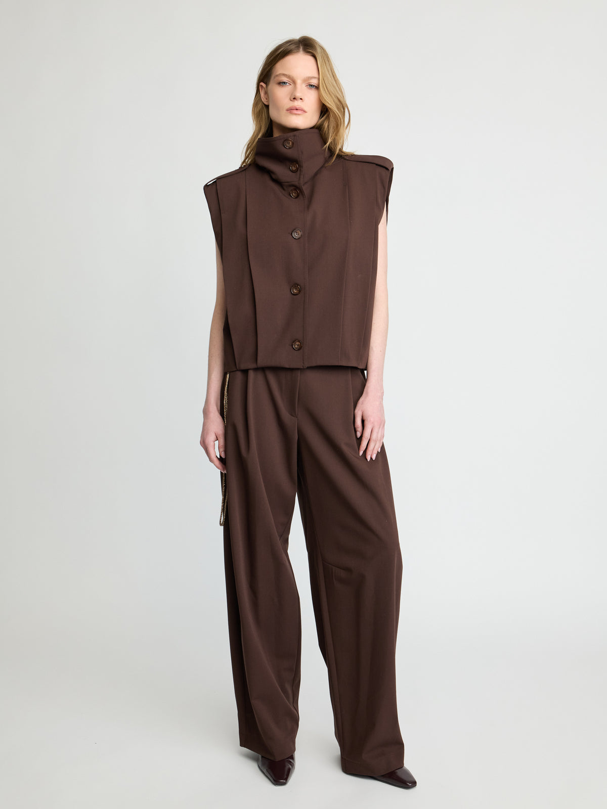 Tailored Button Vest - Maska