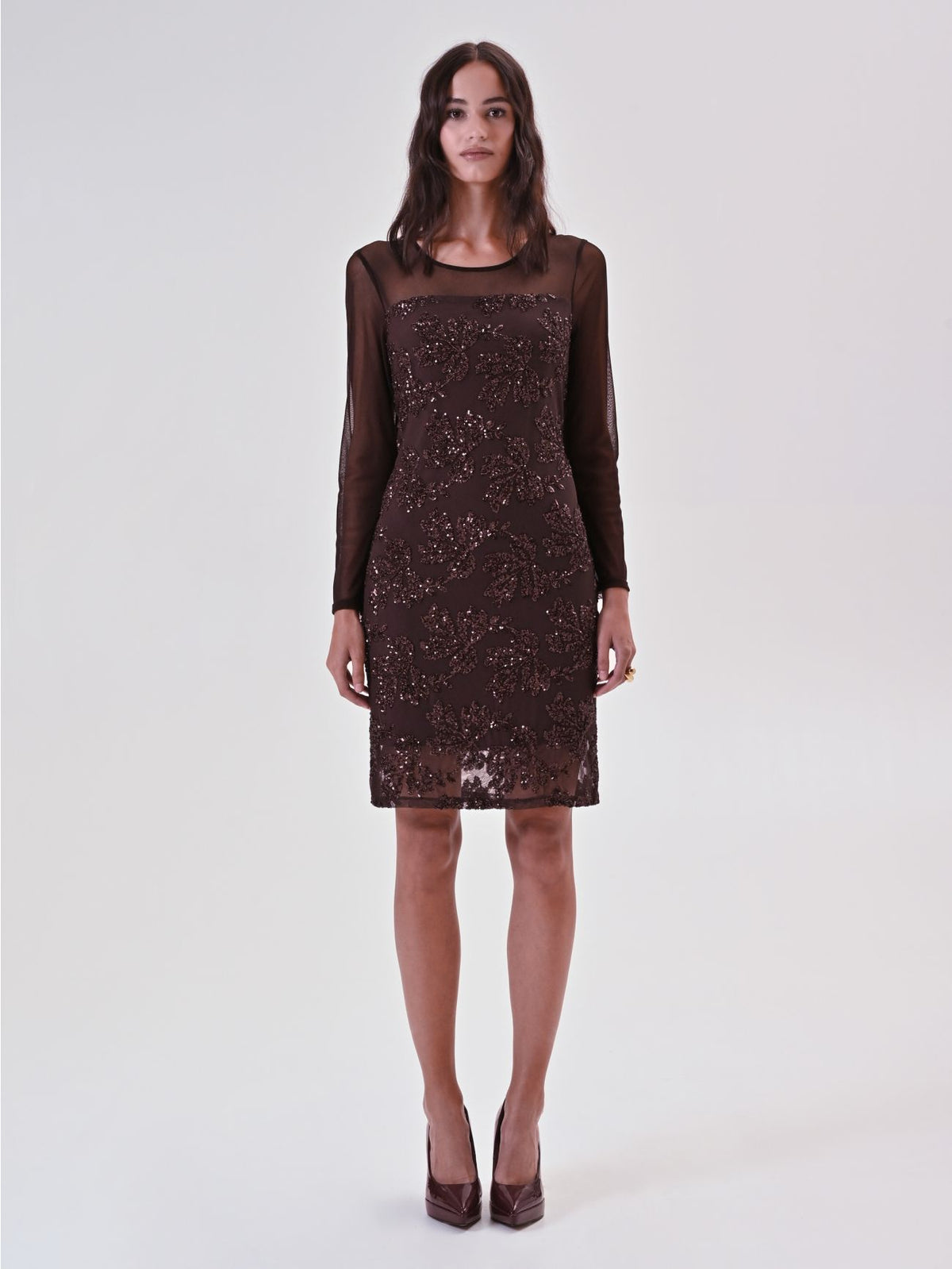 Tulle Dress with Sequin Embroidery - Maska