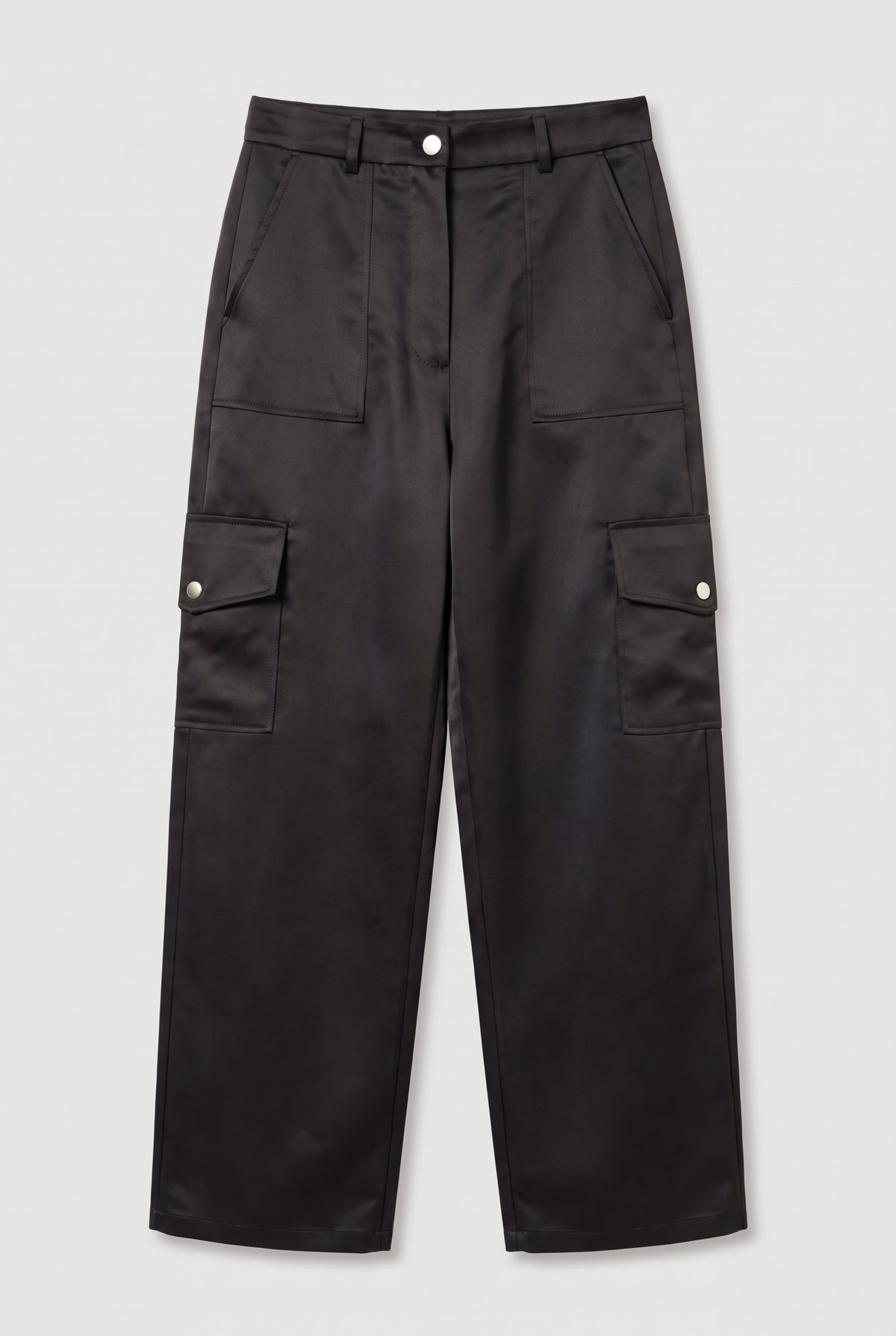 Utility Cargo Pants - Black - flat lay